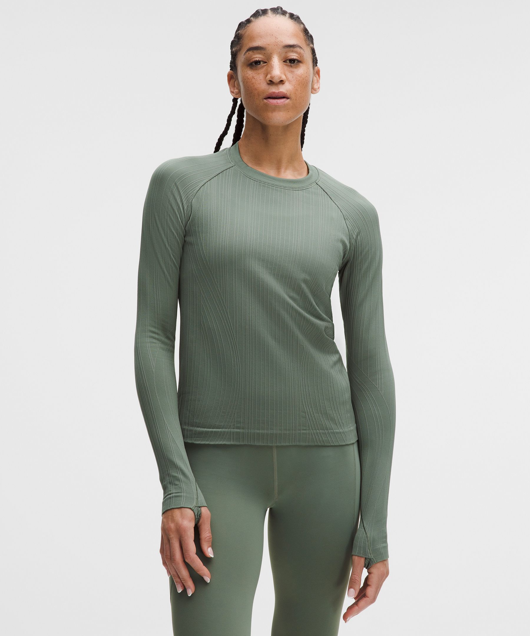 Rest Less Variegated Ribbed Pullover