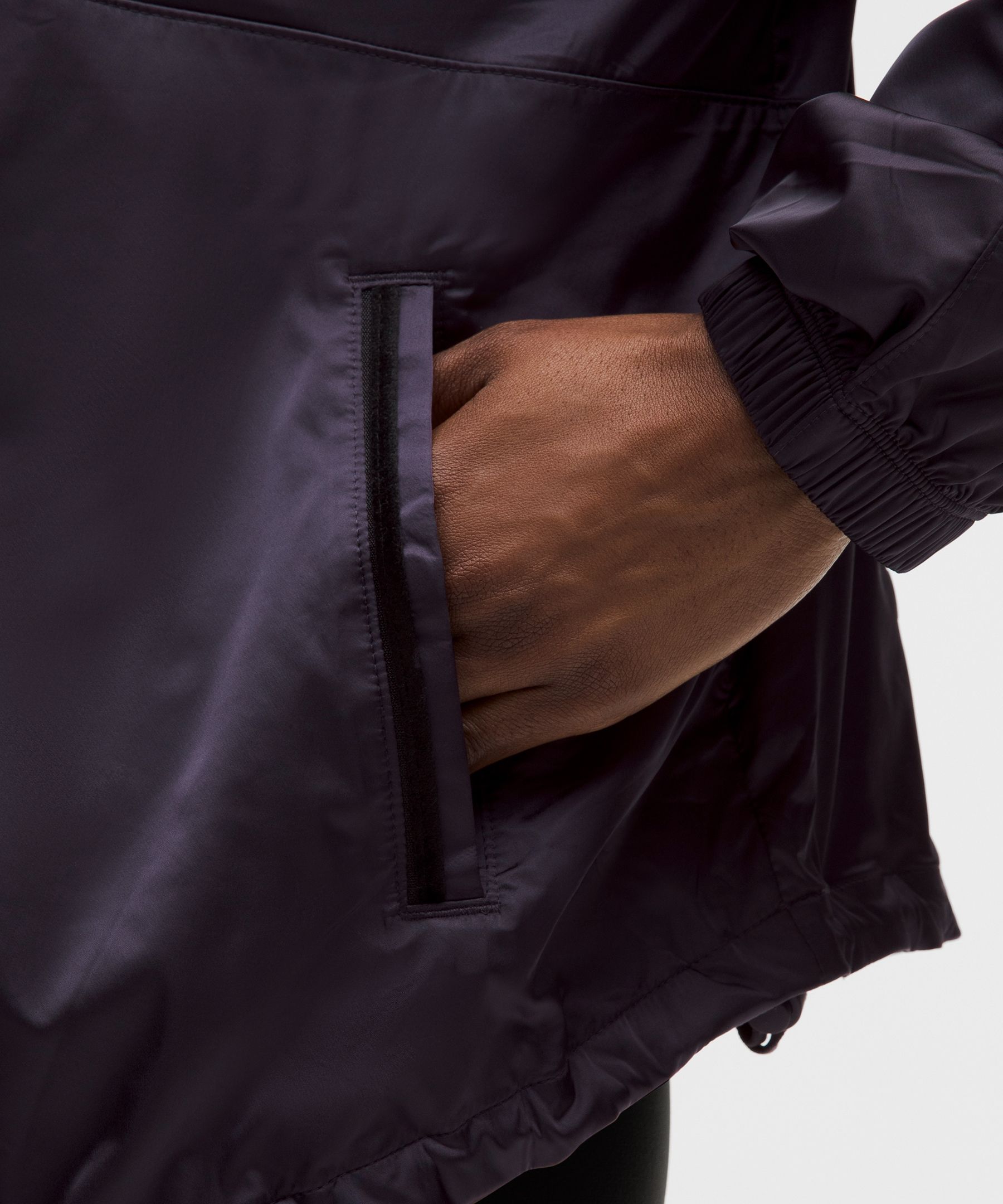 Lululemon Stretch-satin Flocked Training Jacket In Purple