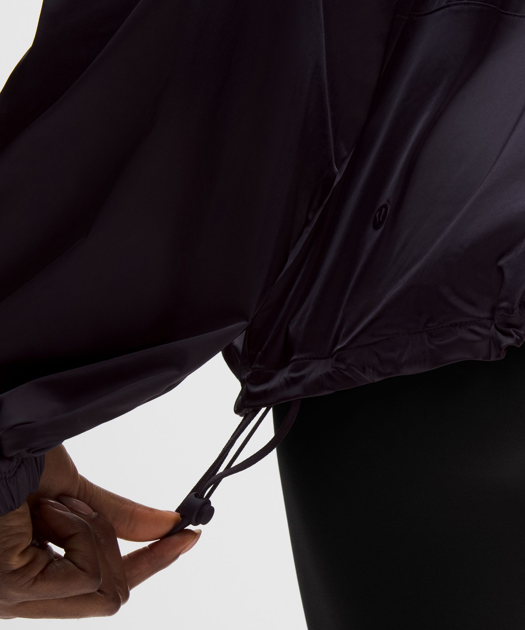 Lululemon Stretch-satin Flocked Training Jacket In Purple