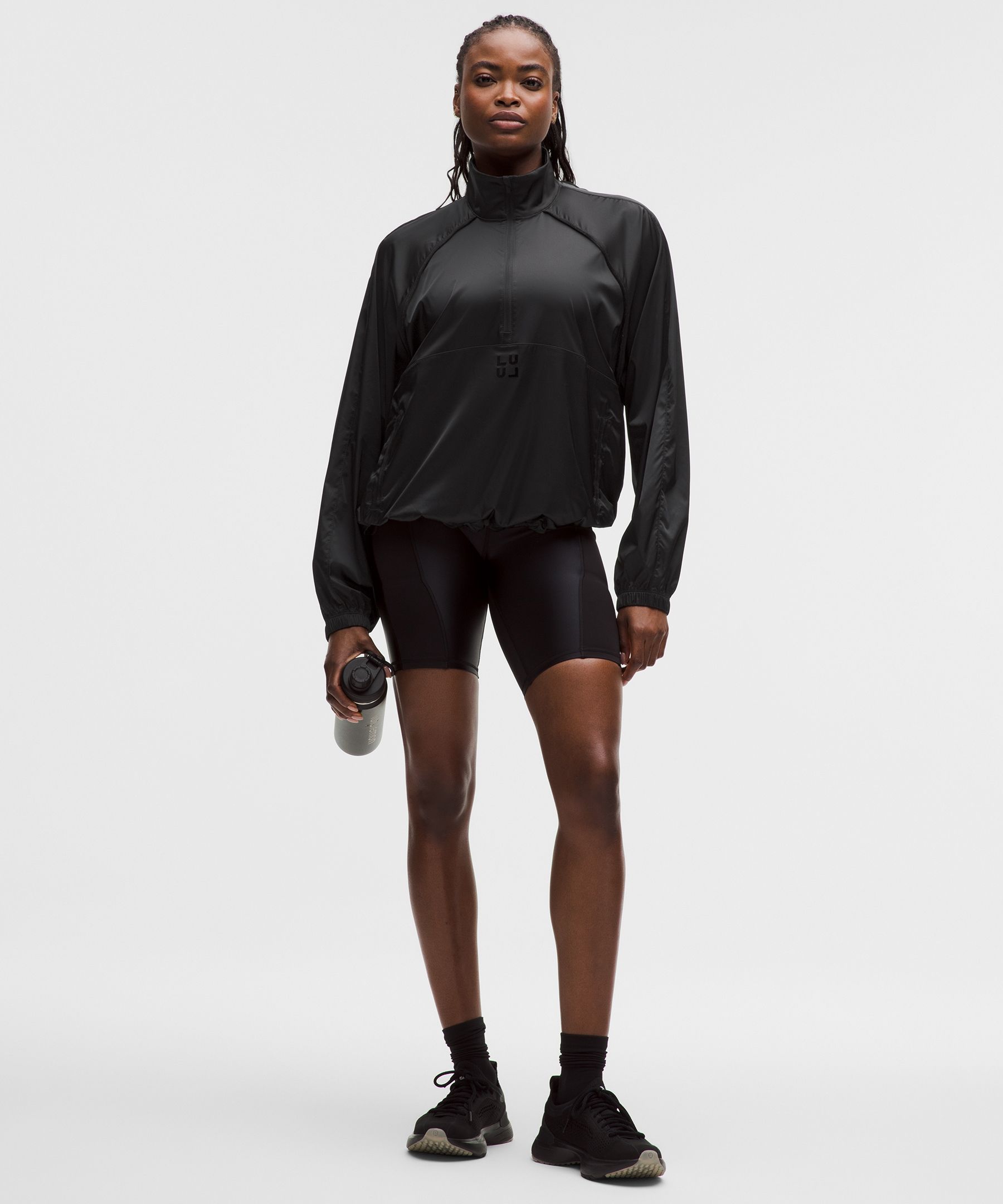 Stretch-Satin Flocked Training Jacket