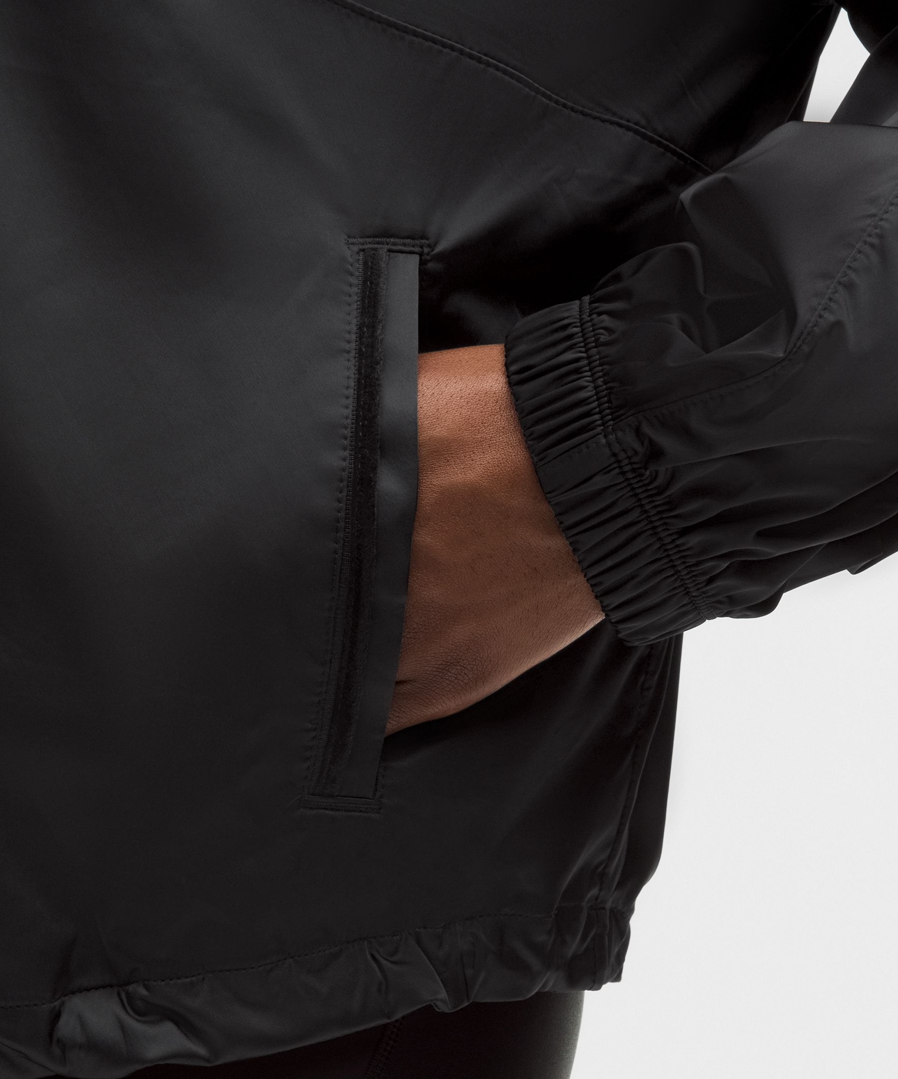 Stretch-Satin Flocked Training Jacket
