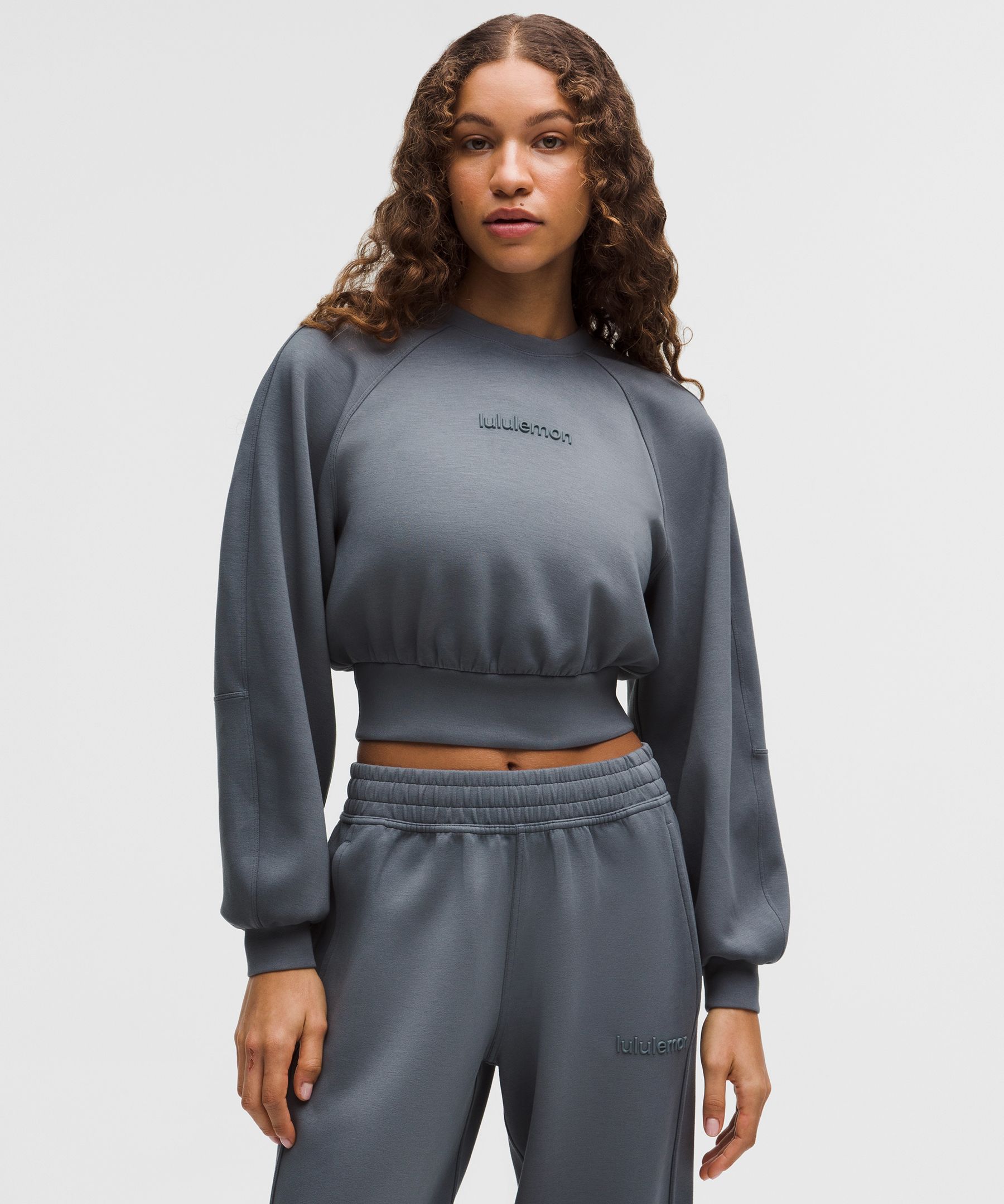 Smooth Spacer Cropped Pullover 