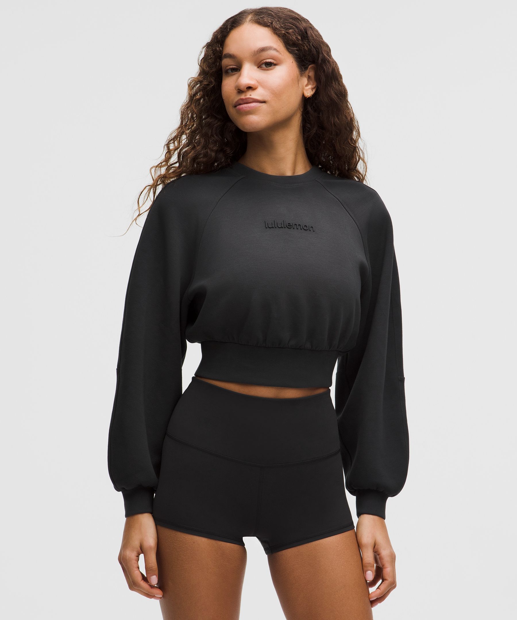 Smooth Spacer Cropped Pullover 