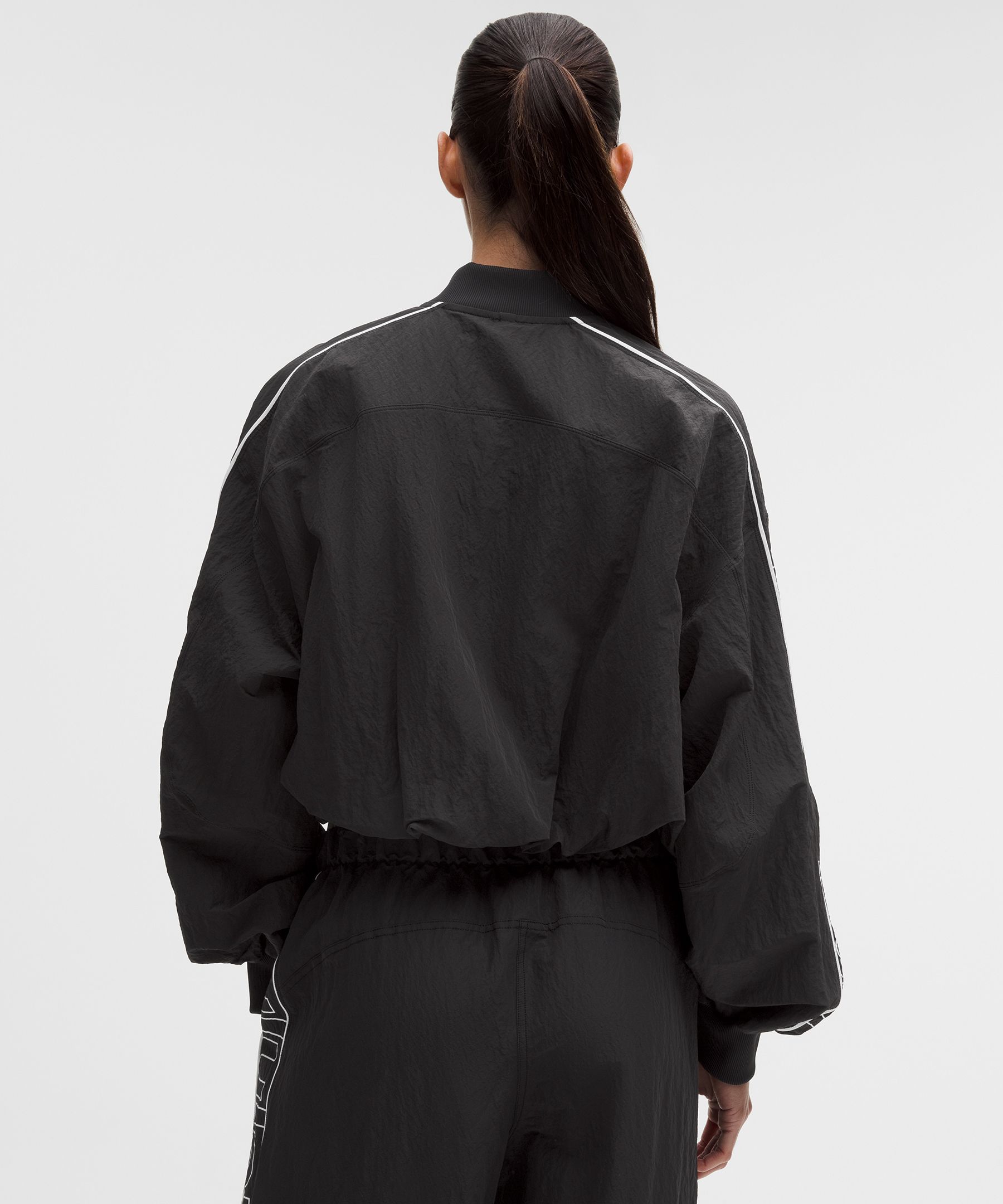 Crinkle Nylon Track Jacket *Wordmark