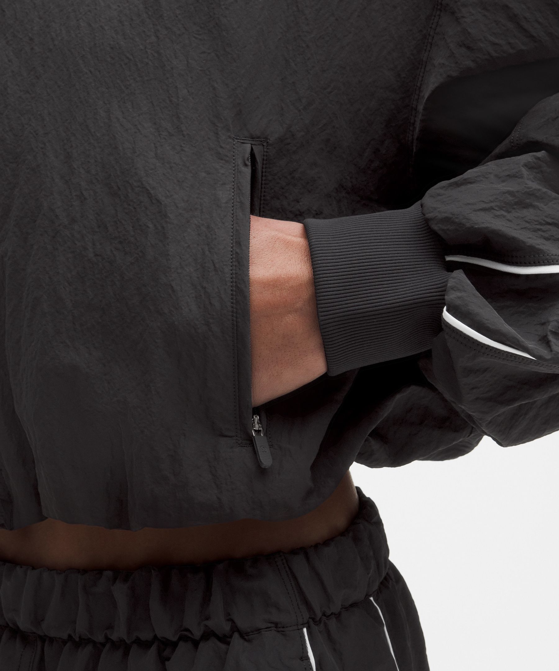 Crinkle Nylon Track Jacket *Wordmark