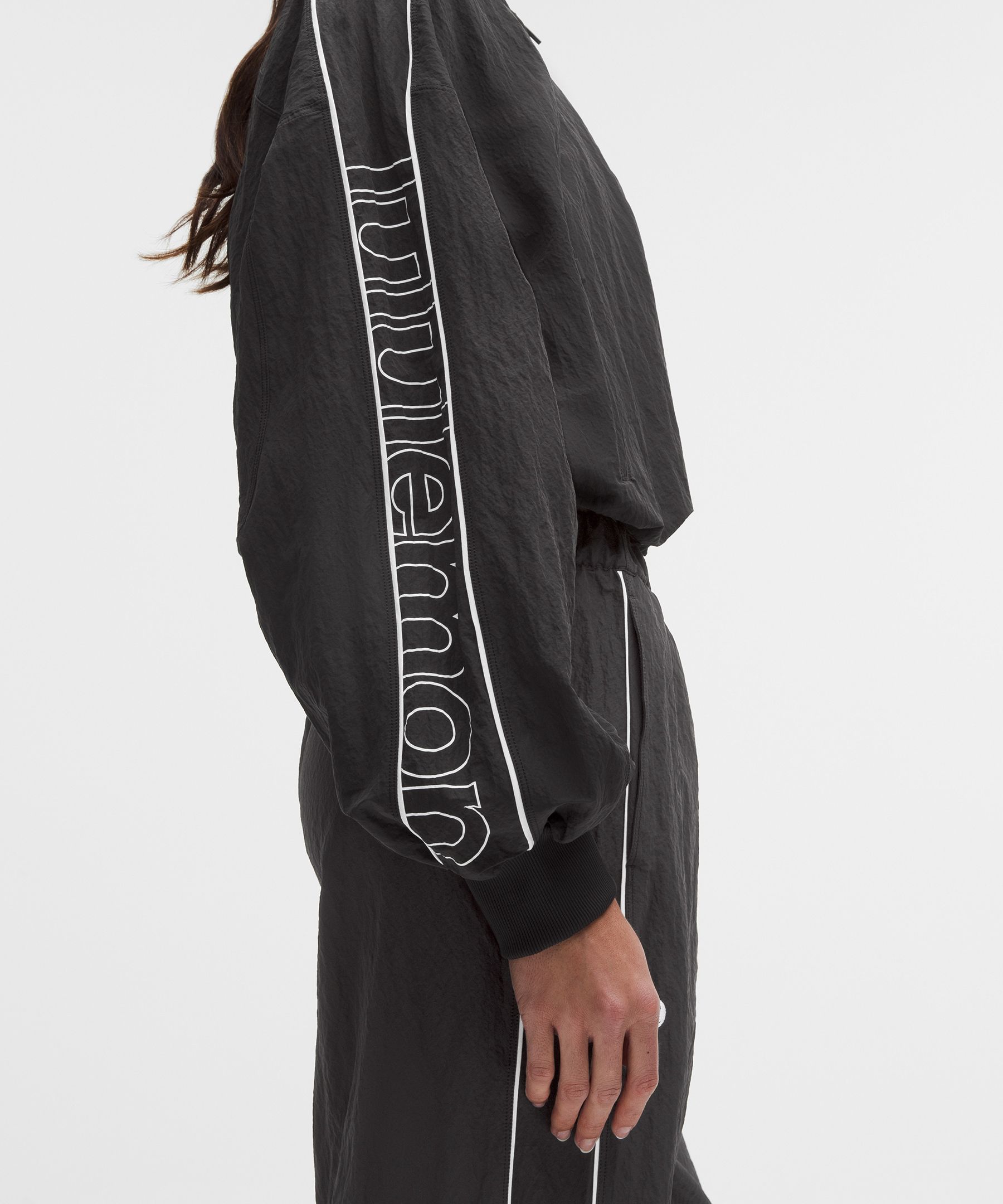 Crinkle Nylon Track Jacket *Wordmark