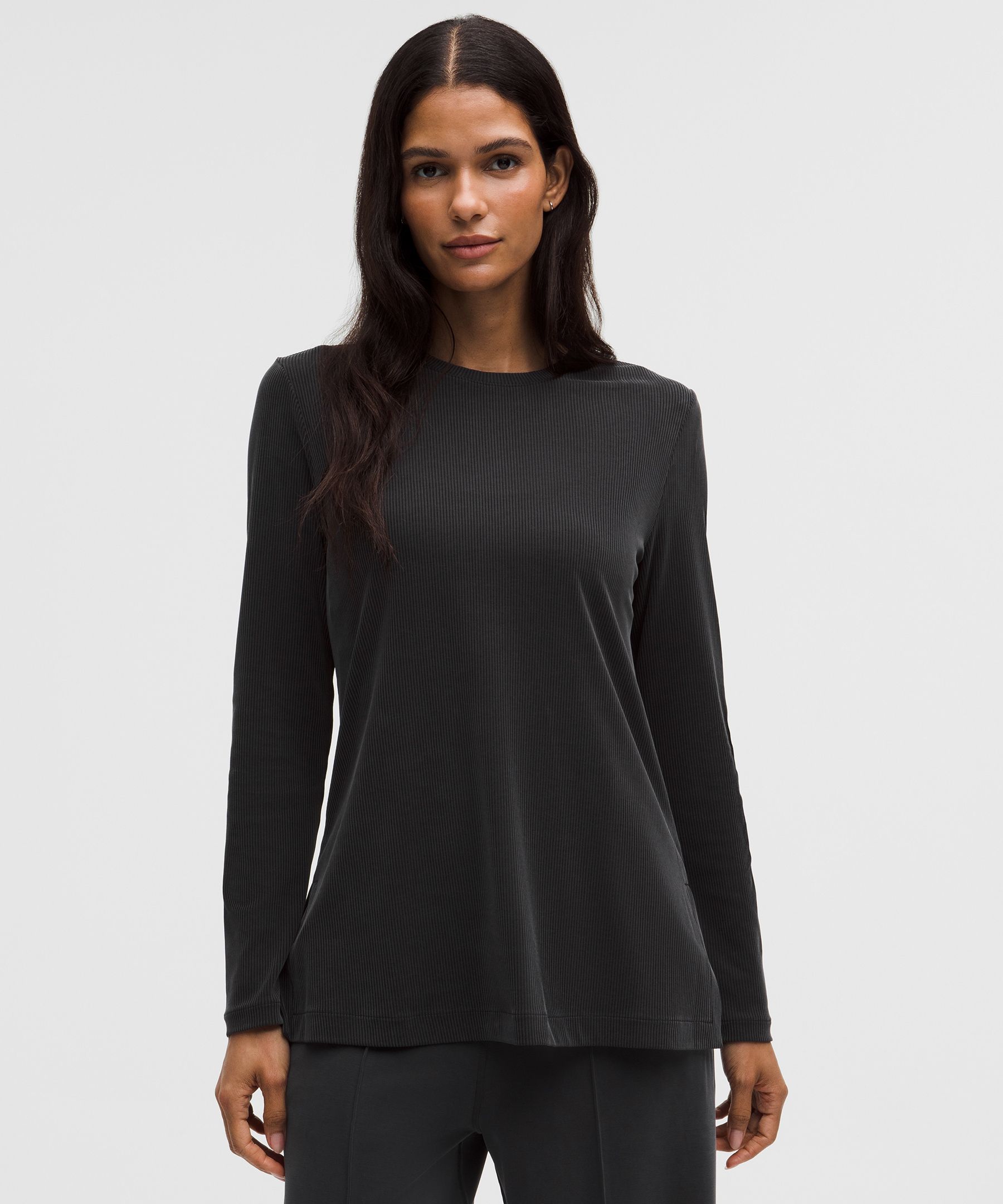 リブドレーピーSoftstreme 長袖チュニック | ロングスリーブ