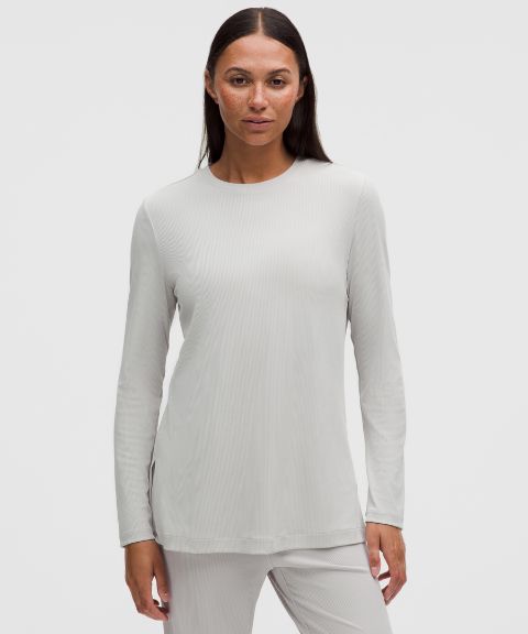 Lululemon Ribbed Drapey Softstreme Long-Sleeve Tunic