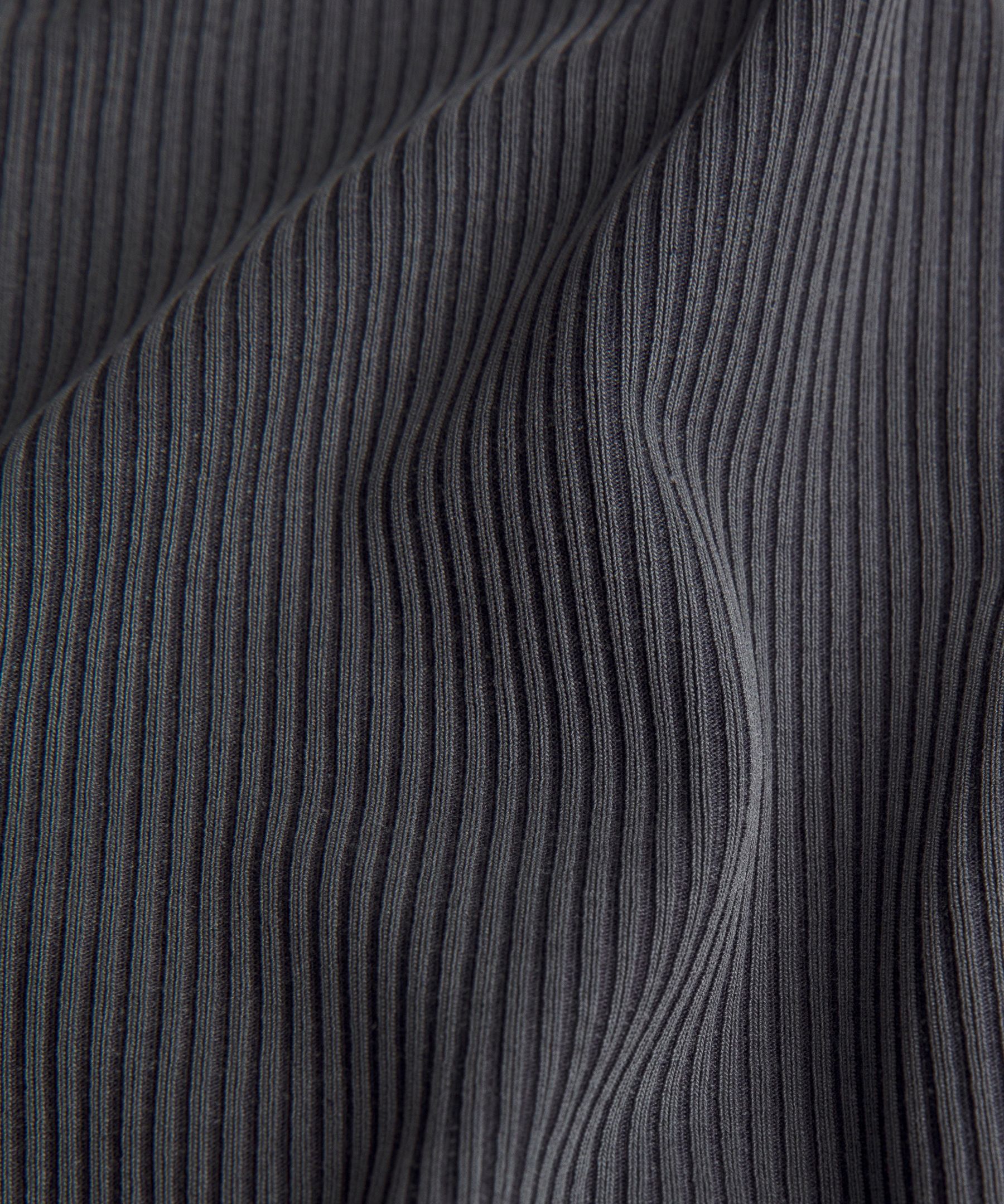 Lululemon Ribbed Drapey Softsteme Long-sleeve Tunic In Gray