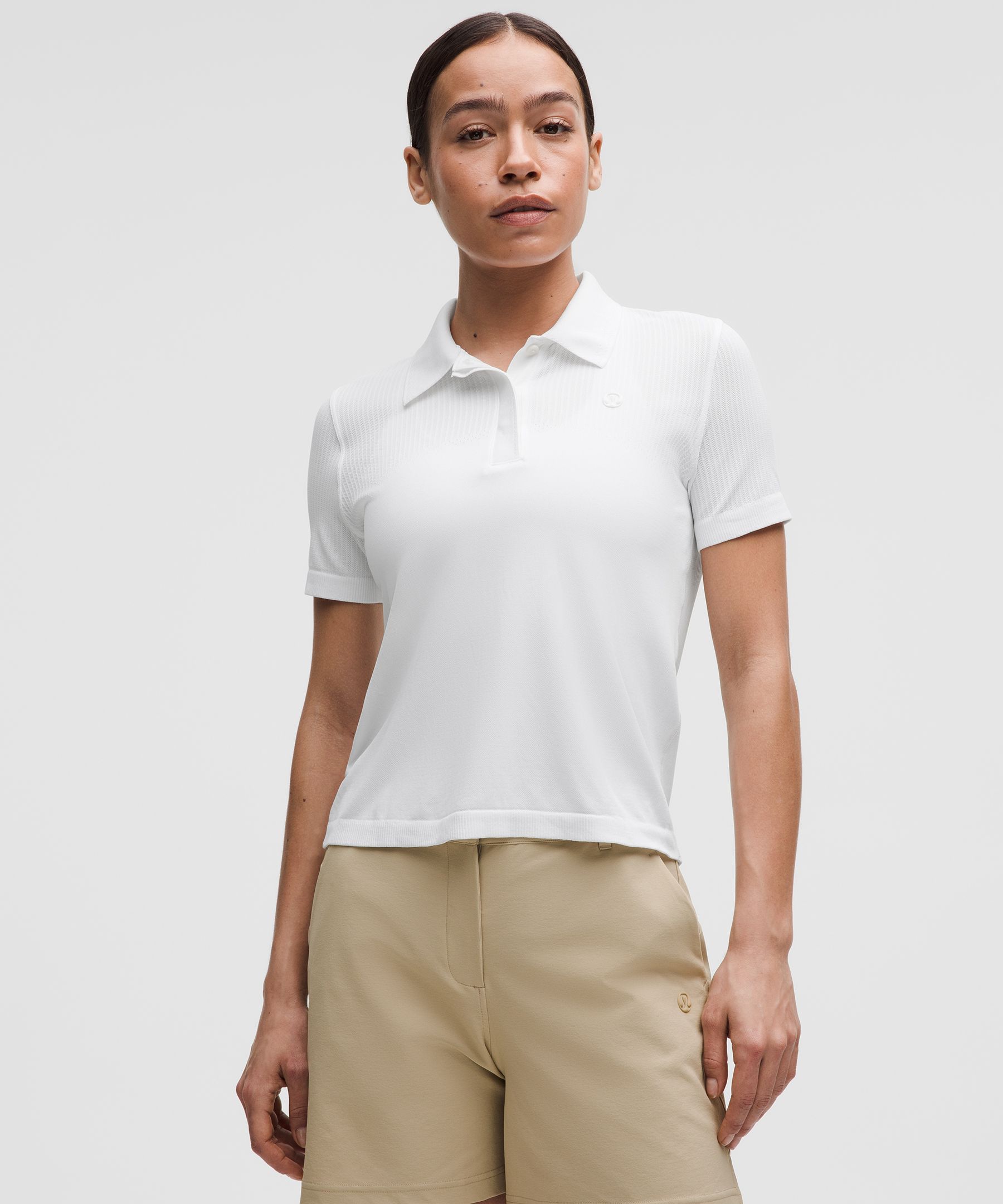 Swiftly Open-Knit Golf Polo Shirt