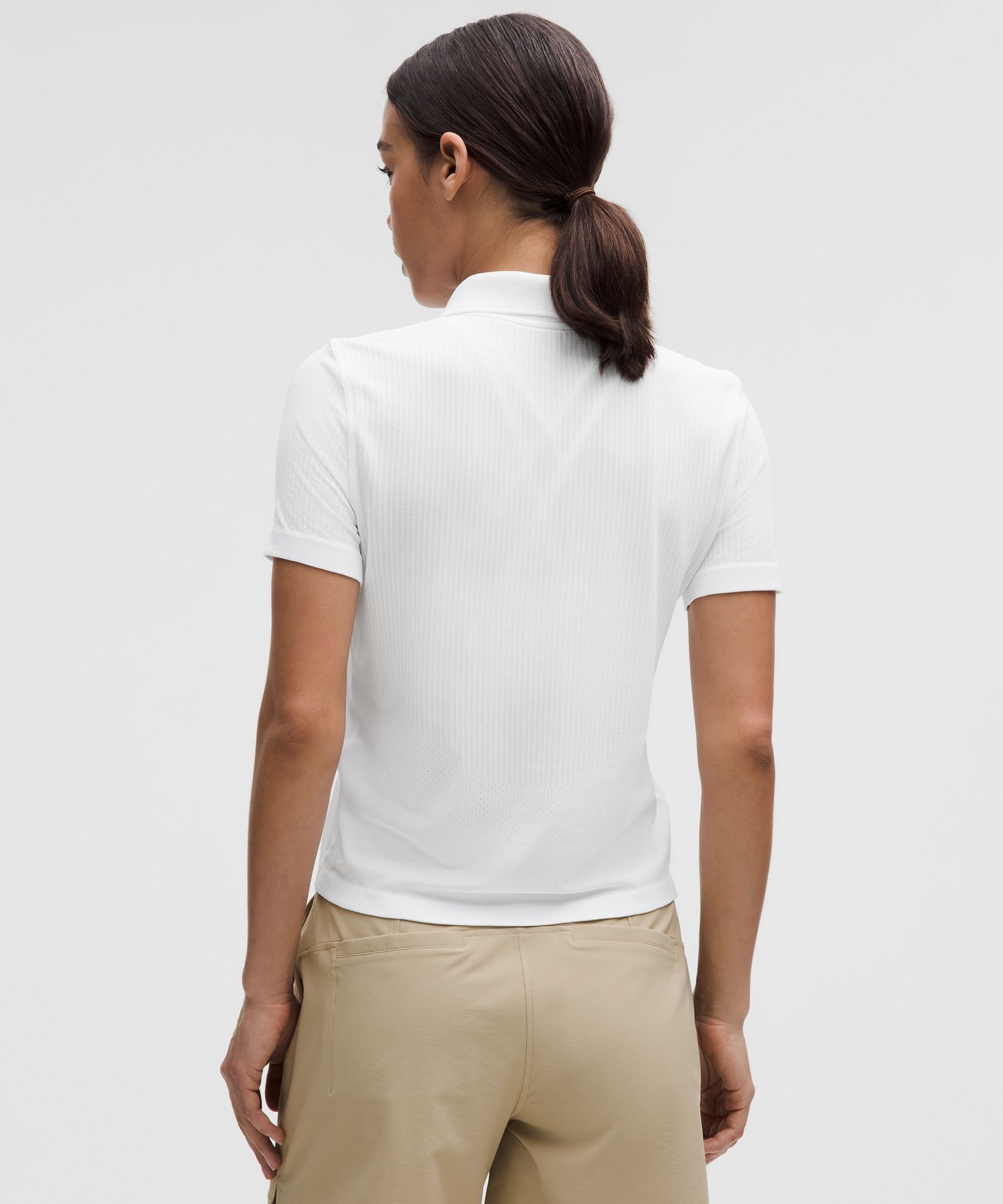 Swiftly Open-Knit Golf Polo Shirt