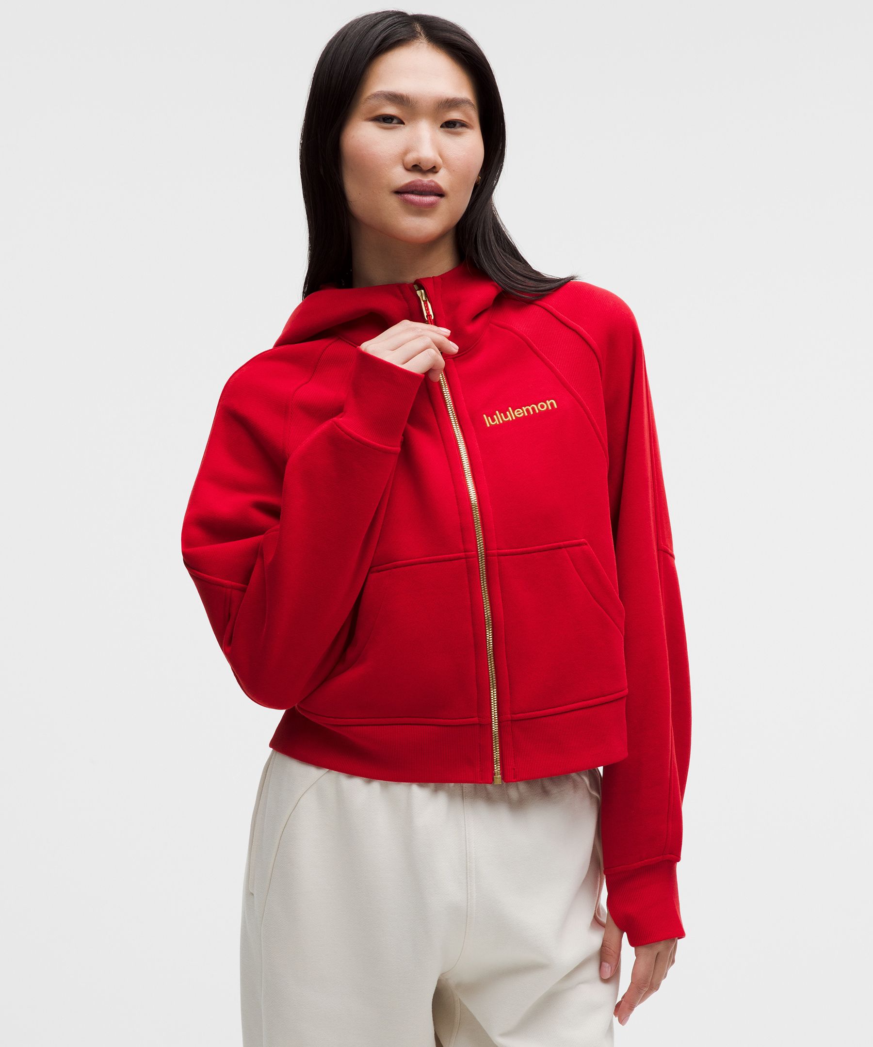 Lunar New Year Scuba Oversized Full-Zip Hoodie