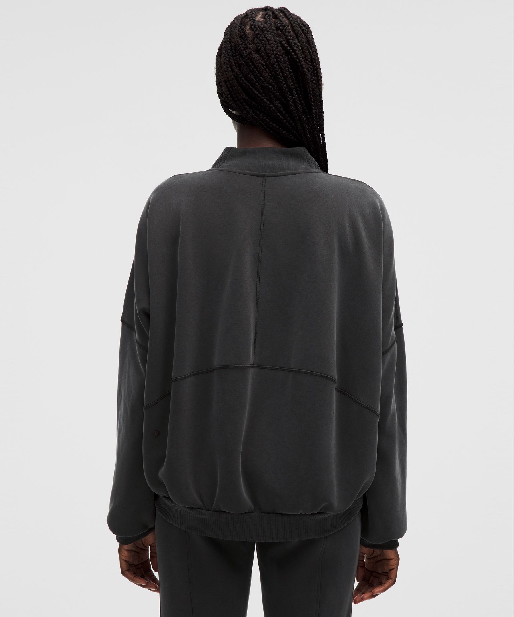 Brushed Softstreme Oversized Bomber Jacket