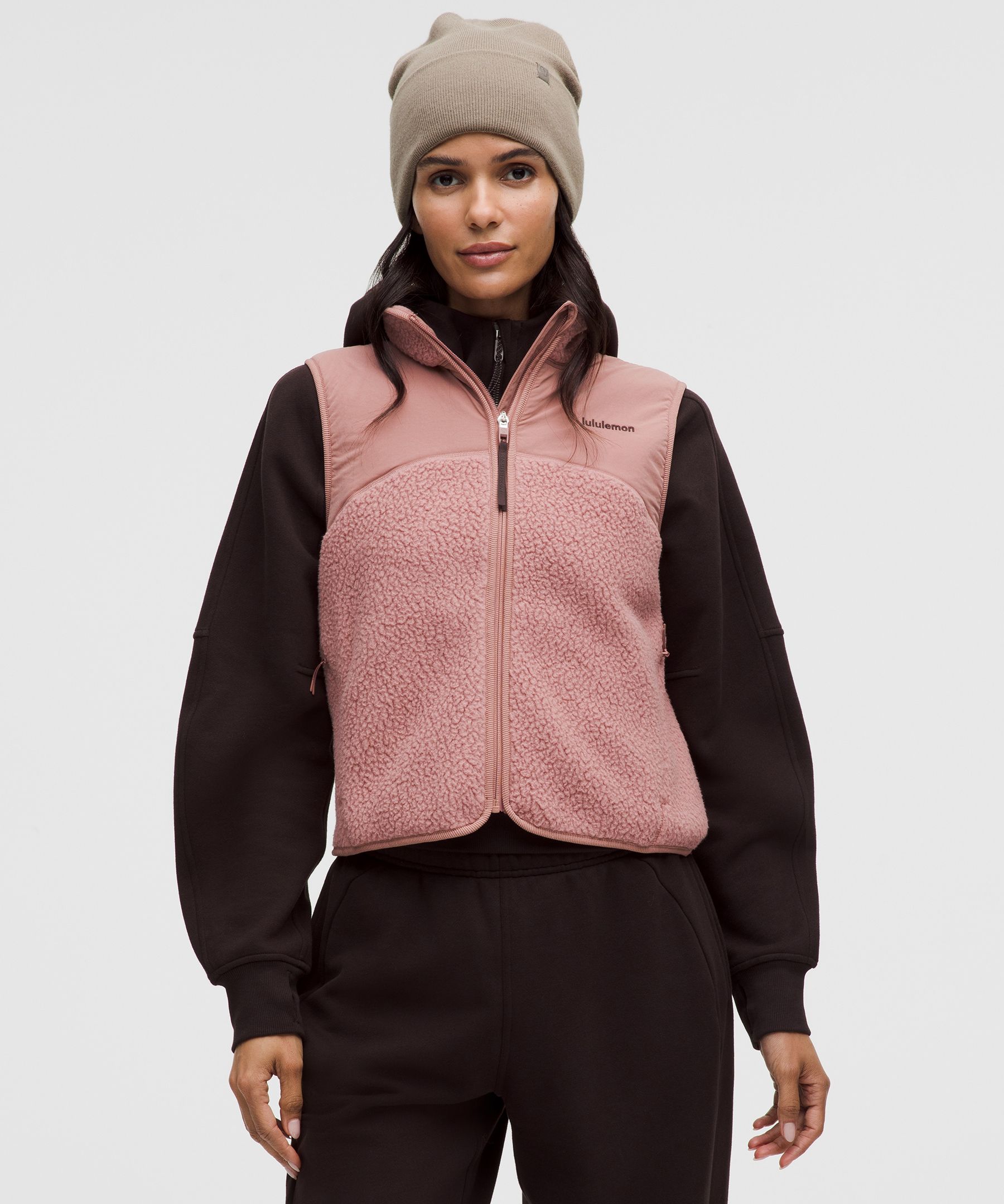 Lululemon High-pile Fleece Vest In Pink