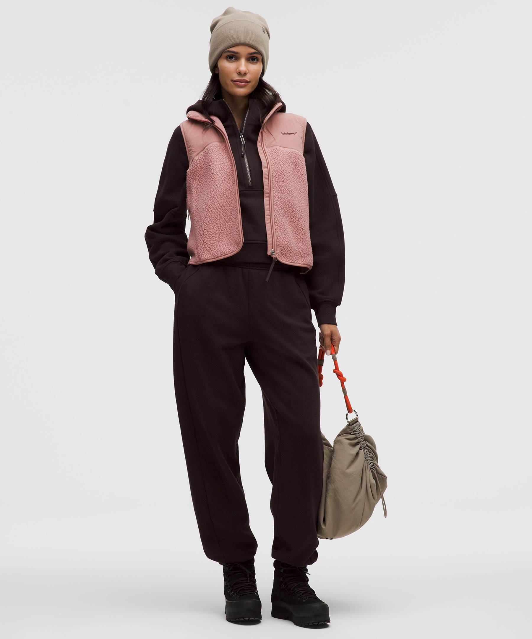 Lululemon High-pile Fleece Vest In Pink