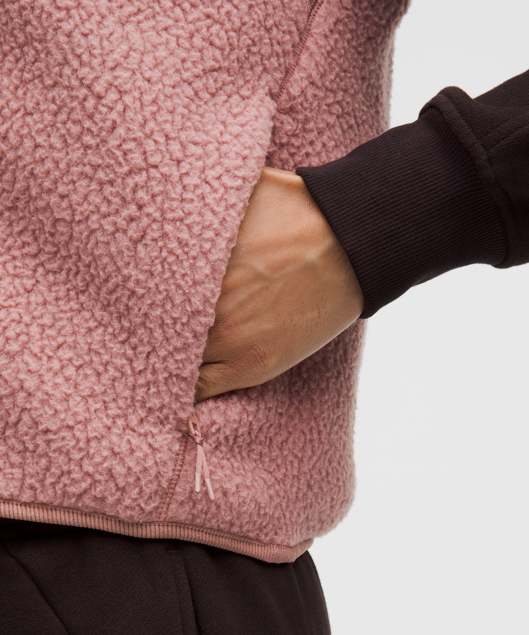 Lululemon High-pile Fleece Vest In Pink