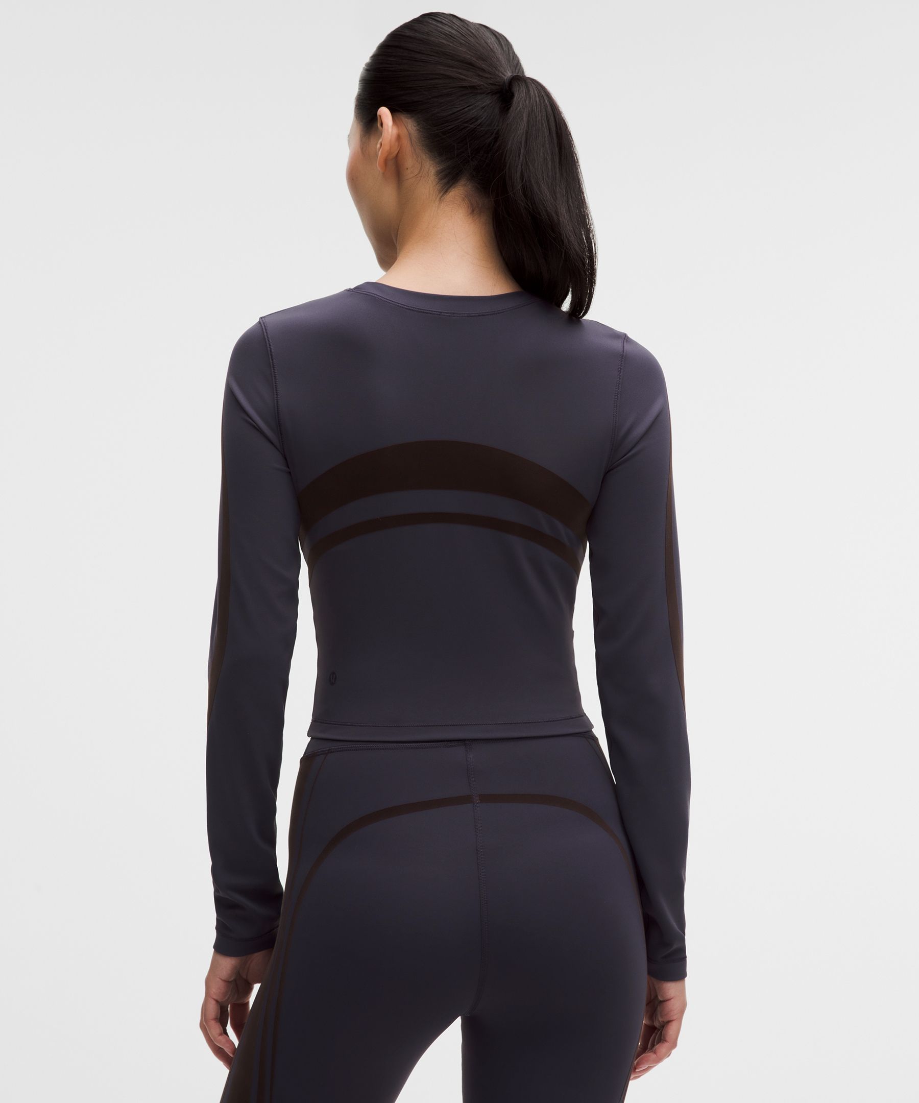 Wunder Train Cropped Long-Sleeve Shirt *Flocked