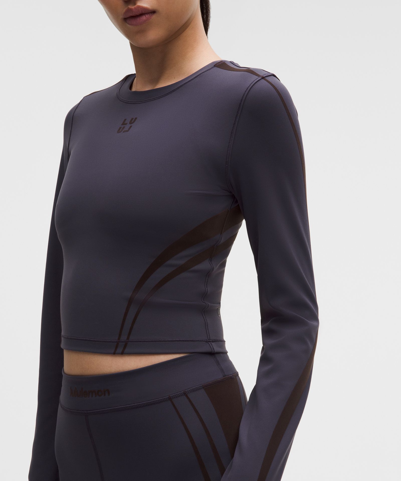 Lululemon Wunder Train Cropped Long-Sleeve Shirt *Flocked — фото 6