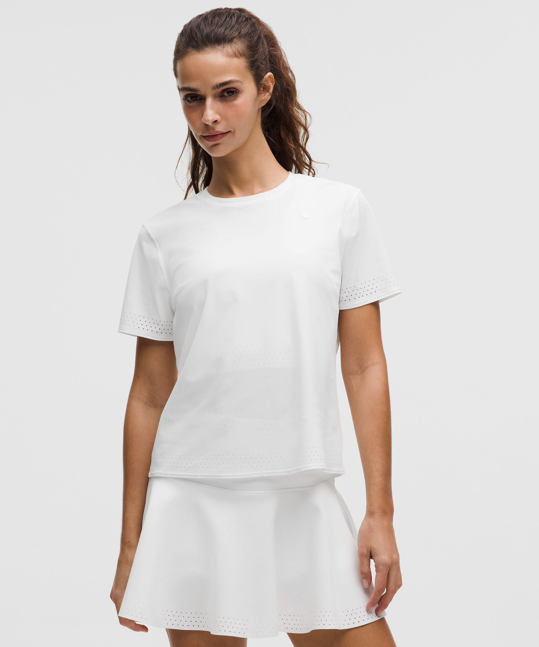 Women's Ventilated Short-Sleeve Tennis Shirt