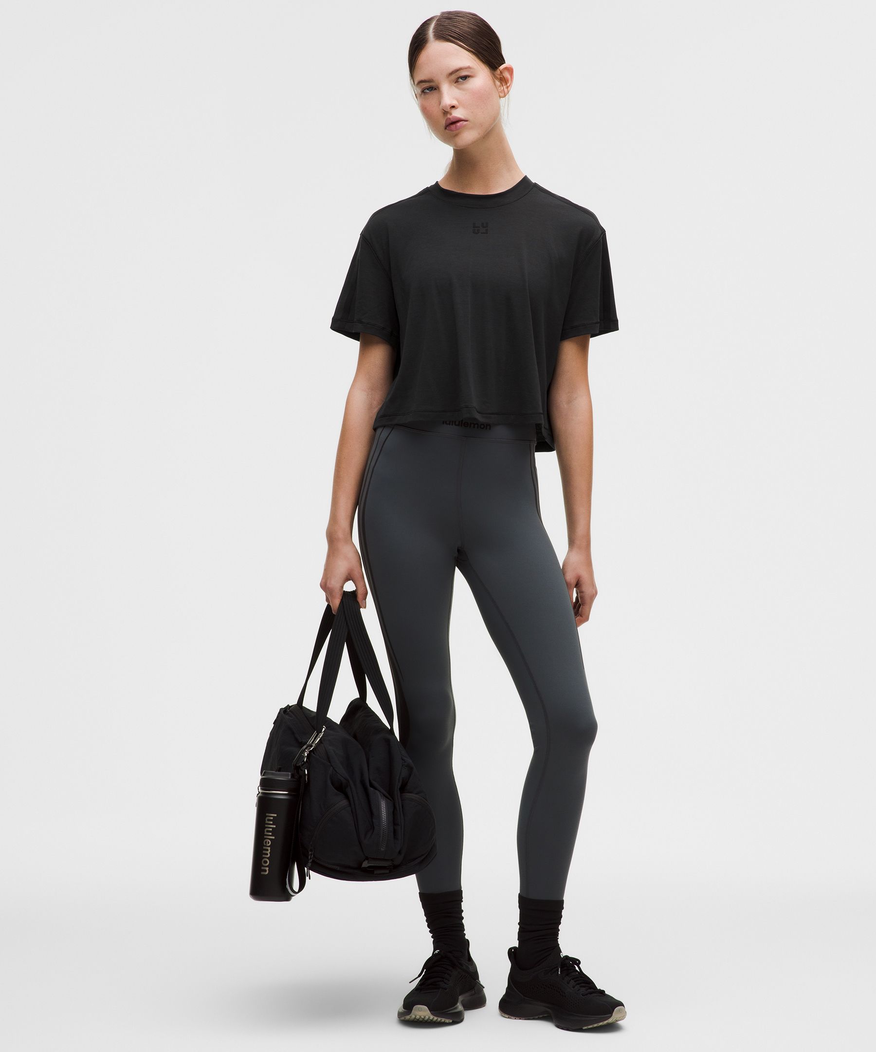 Jersey Training Cropped Short-Sleeve Shirt *Flocked