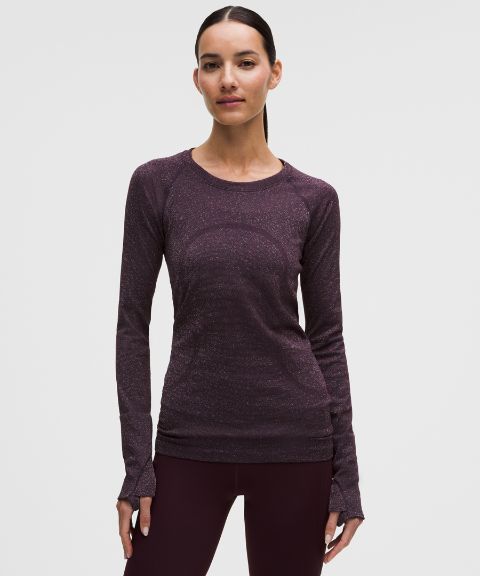 Lululemon Swiftly Tech Long-Sleeve Shirt 2.0 Hip Length *Sparkle