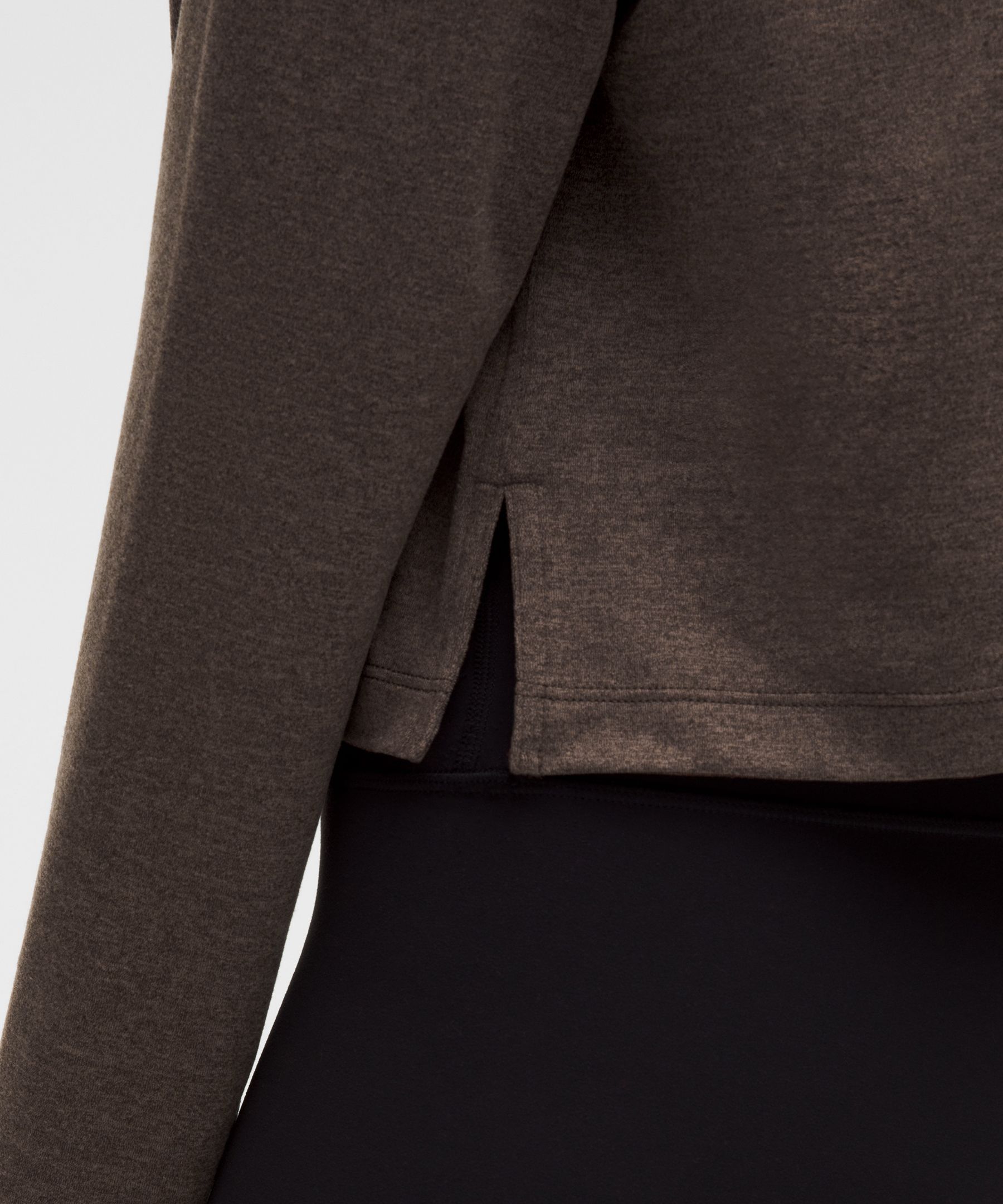 Softy Suedey Relaxed Boatneck Long-Sleeve Shirt