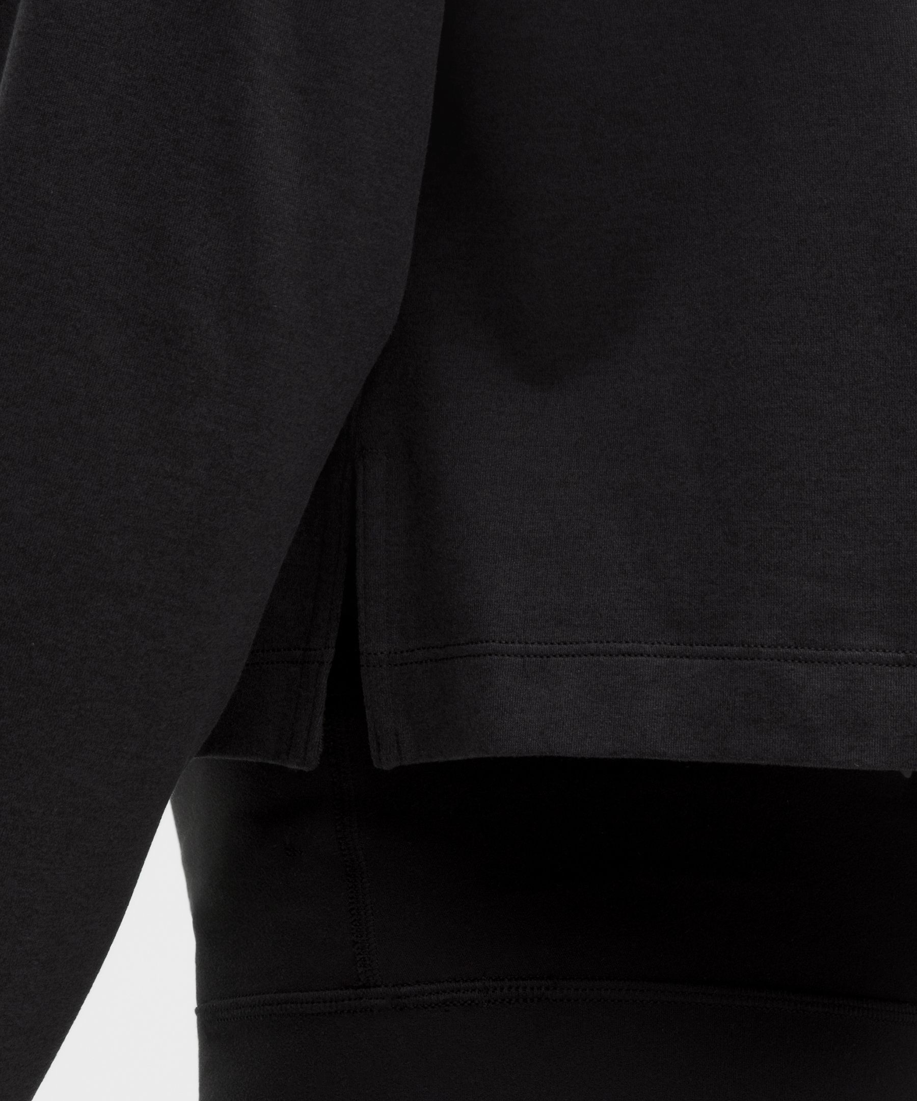 Softy Suedey Relaxed Boatneck Long-Sleeve Shirt