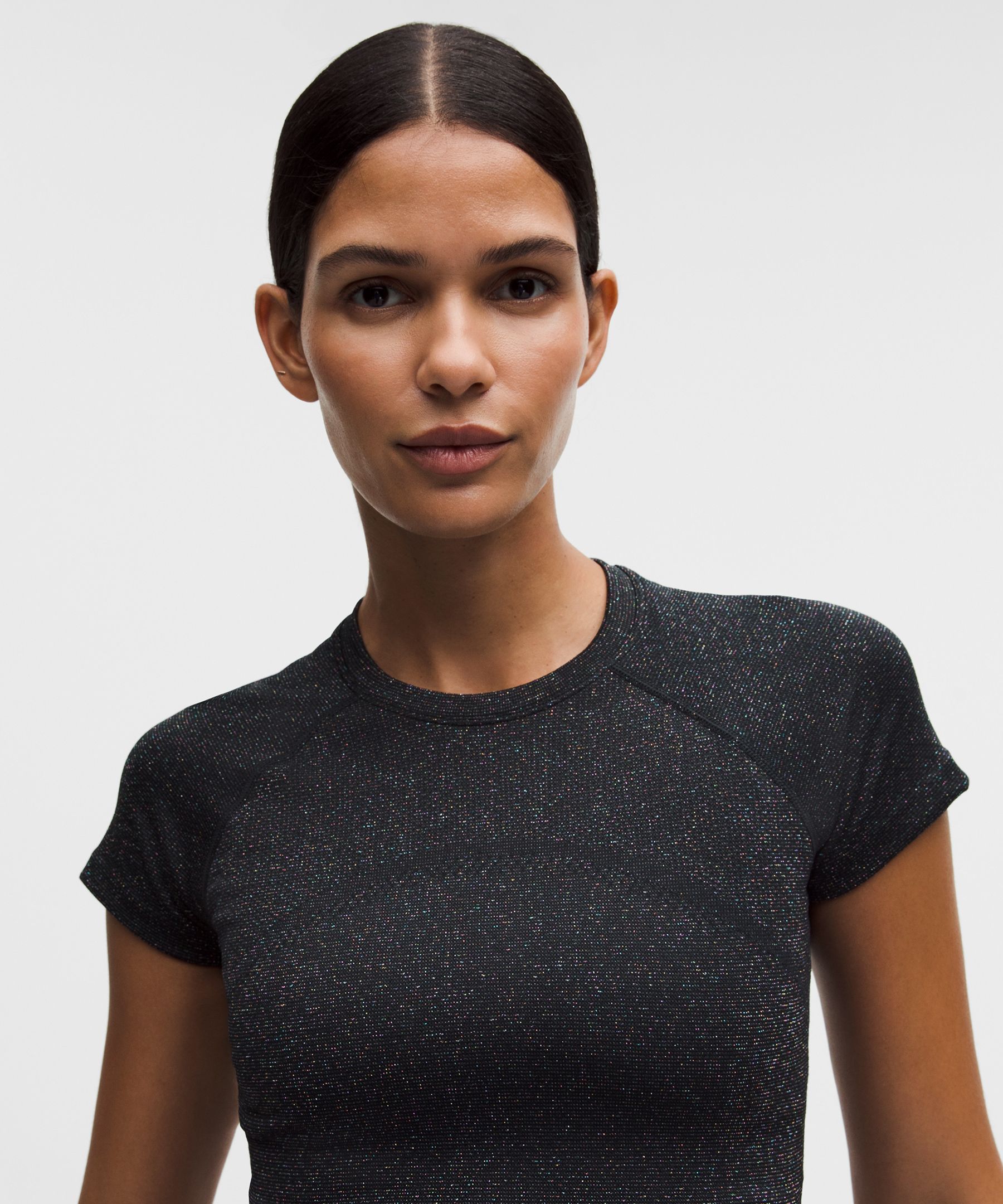 Swiftly Tech Cropped Short-Sleeve Shirt 2.0 *Sparkle