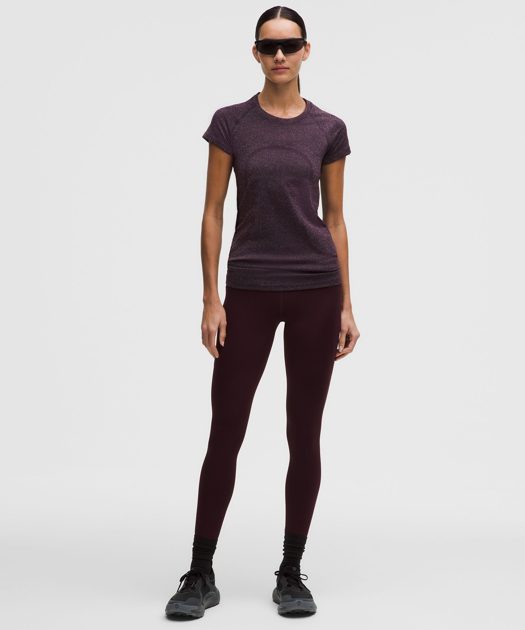 Swiftly Tech Short-Sleeve Shirt 2.0 Hip Length *Sparkle | Women's