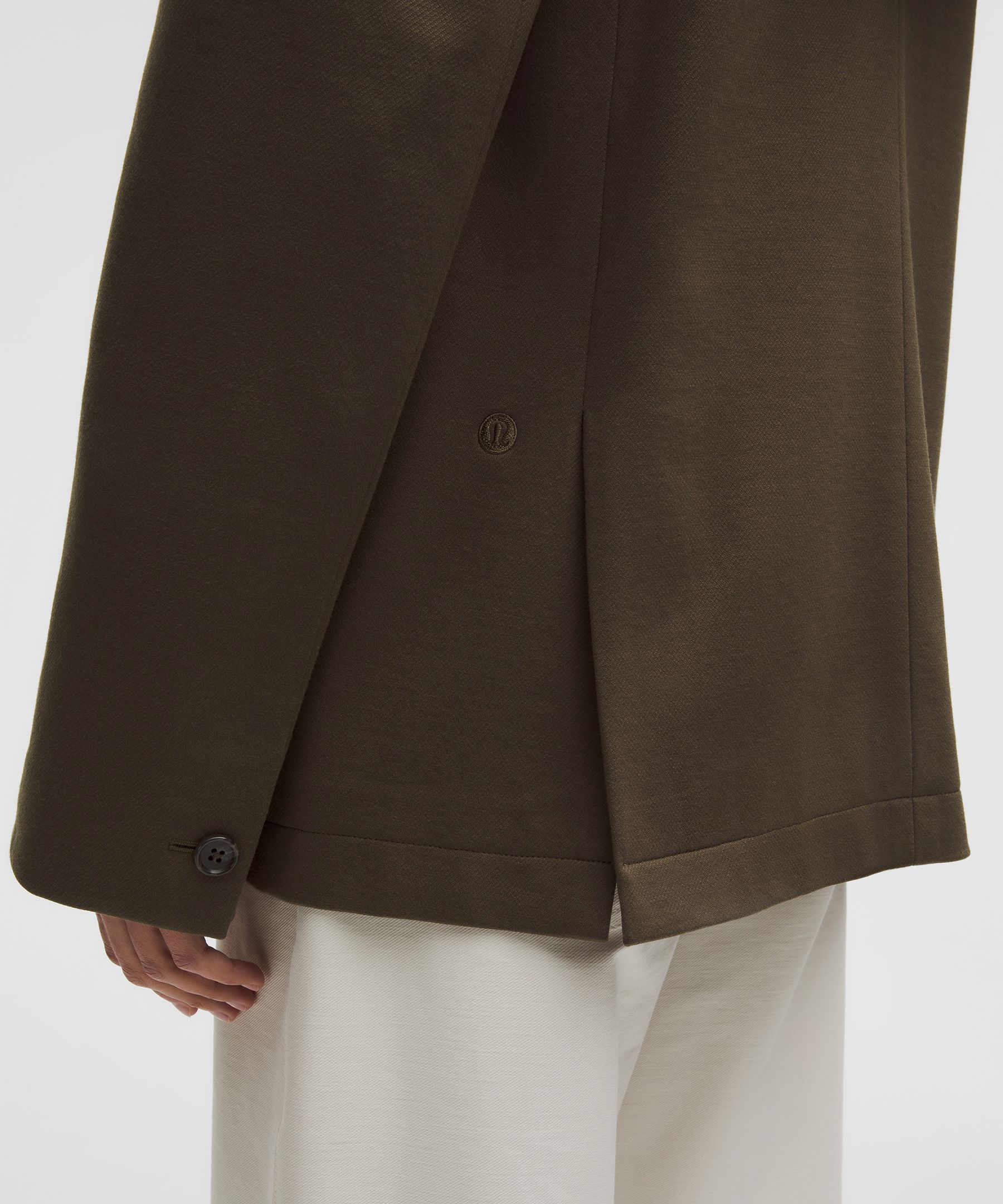 Brushed Twill Oversized Blazer