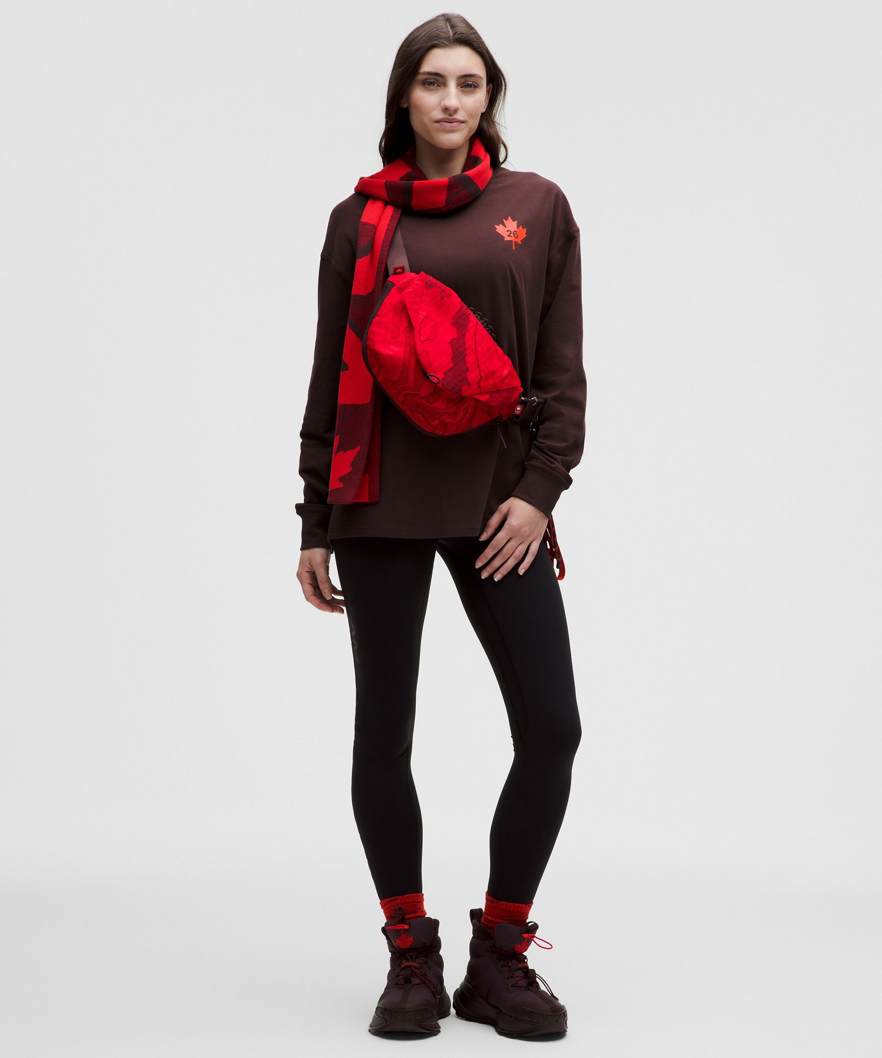 Team Canada Women's Heavyweight Cotton Long Sleeve COC Logo *Graphic