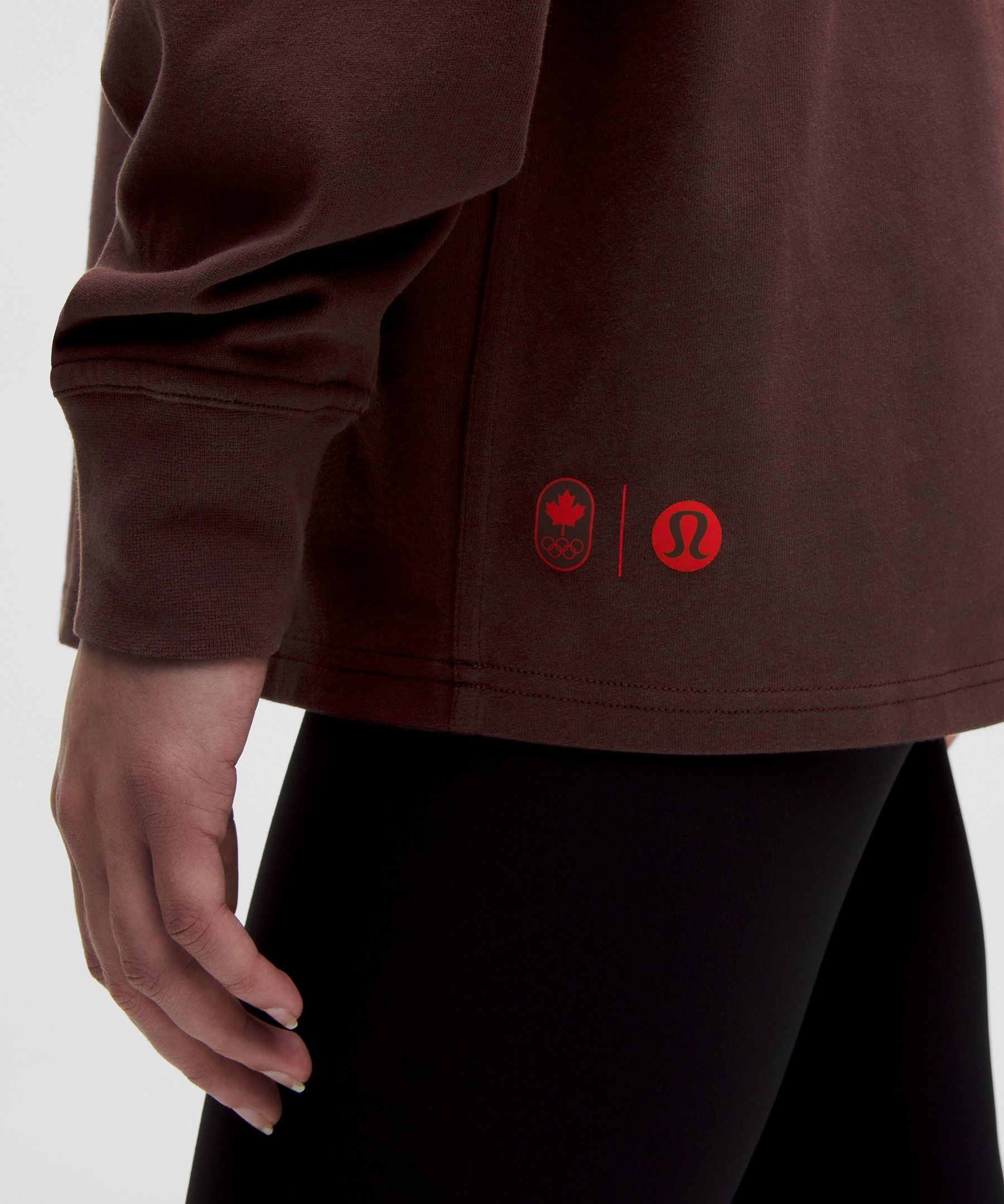 Team Canada Women's Heavyweight Cotton Long Sleeve COC Logo *Graphic