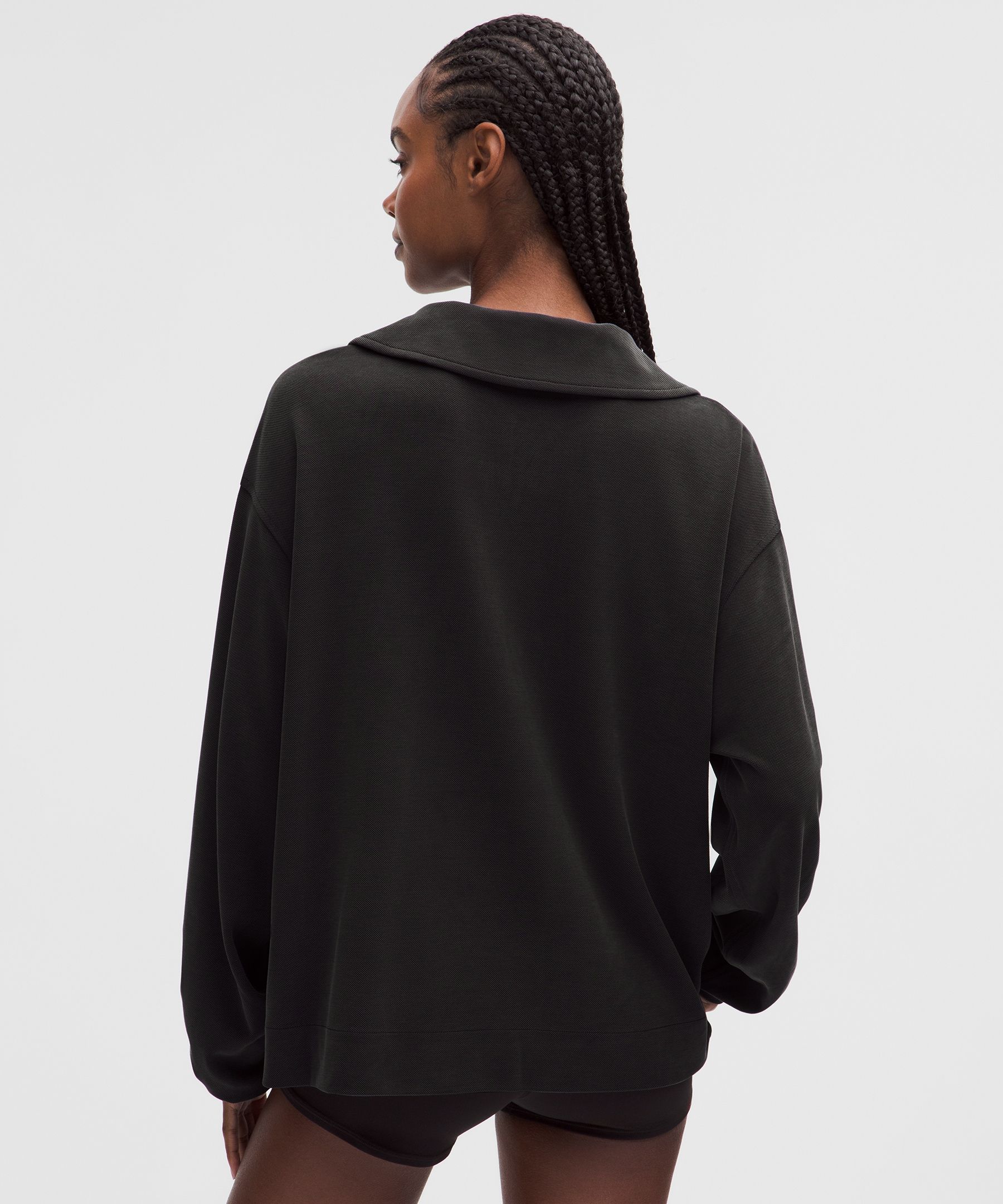 Softstreme Pique Oversized Long-Sleeve Polo Shirt | Women's Shirts