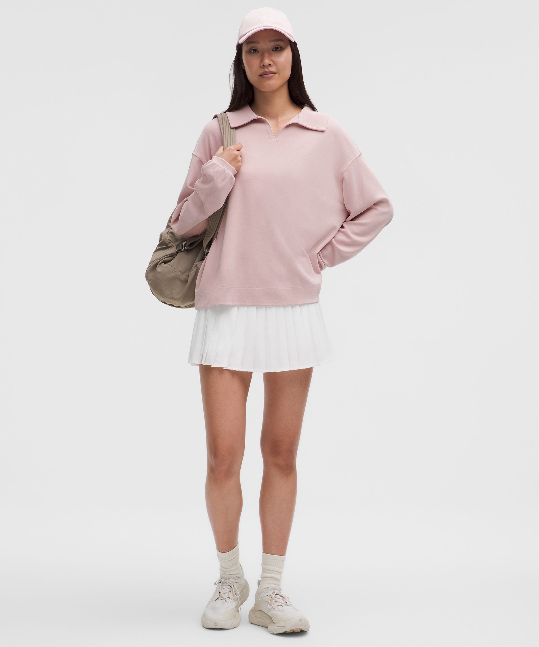Softstreme Pique Oversized Long-Sleeve Polo Shirt