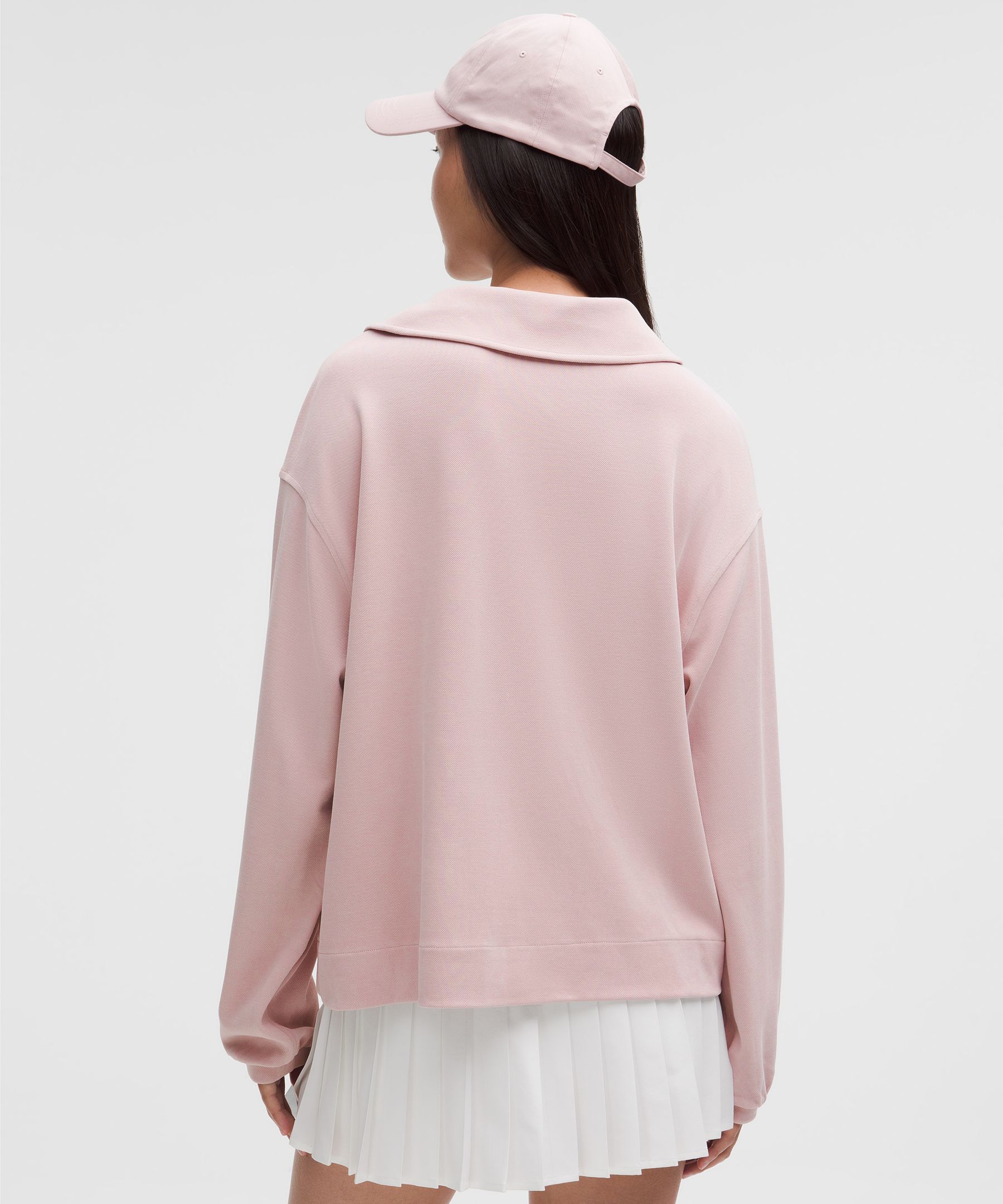 Softstreme Pique Oversized Long-Sleeve Polo Shirt | Women's Shirts