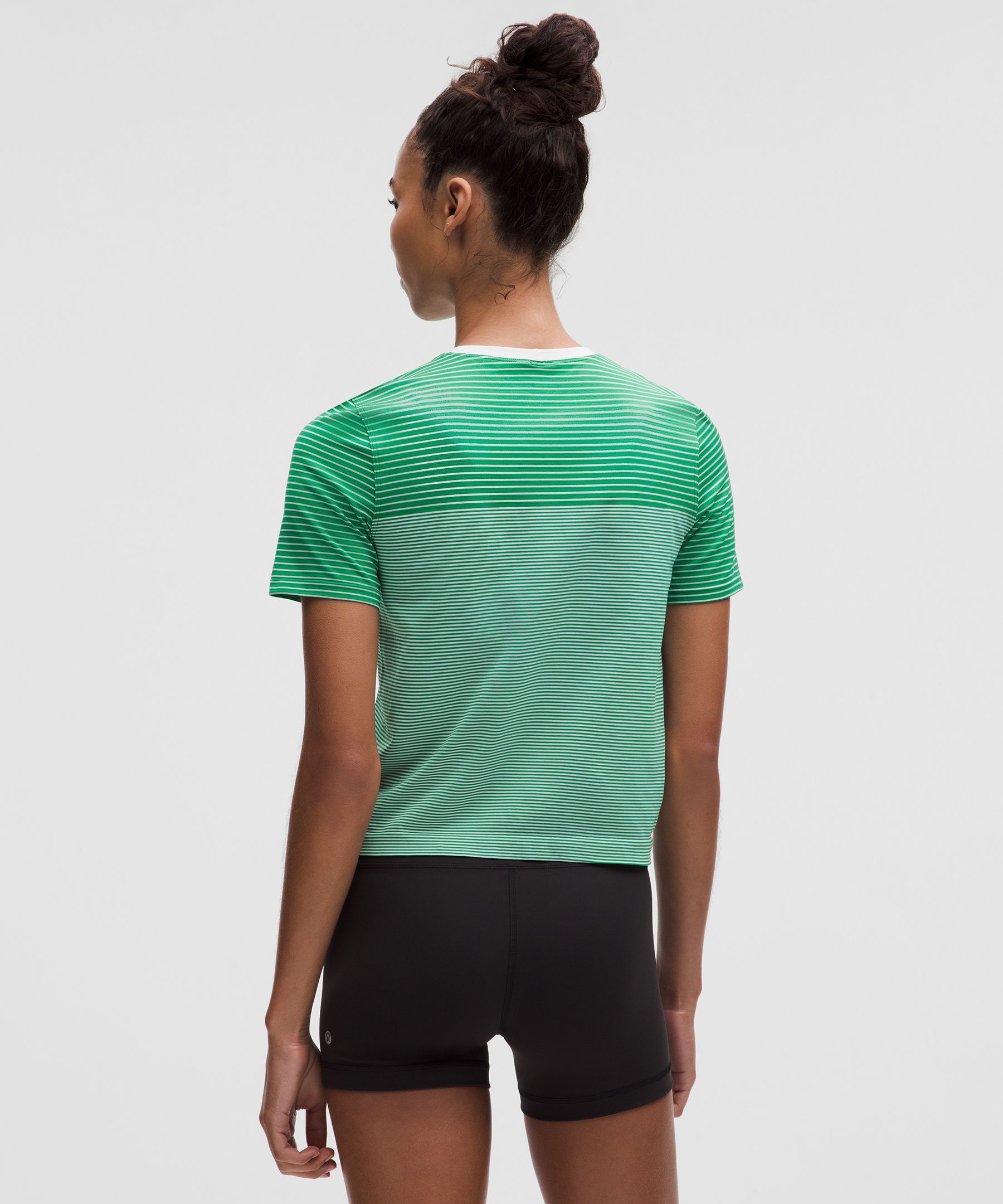 Seamless Classic-Fit Mariner Stripe T-Shirt | Women's Short Sleeve Shirts & Tee's