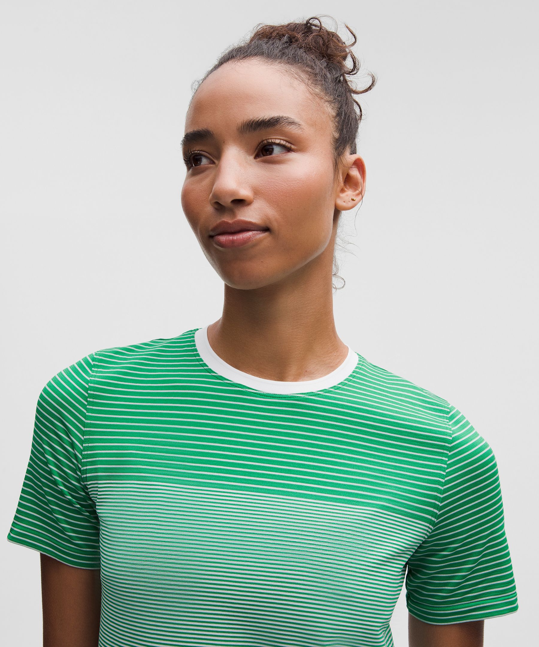Seamless Classic-Fit Mariner Stripe T-Shirt | Women's Short Sleeve Shirts & Tee's