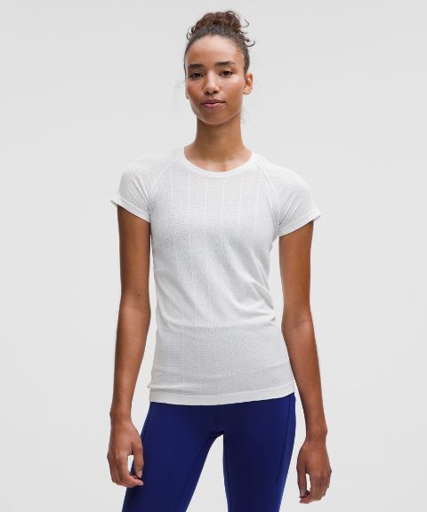 Lululemon Swiftly Pointelle Short-Sleeve Shirt *Hip Length