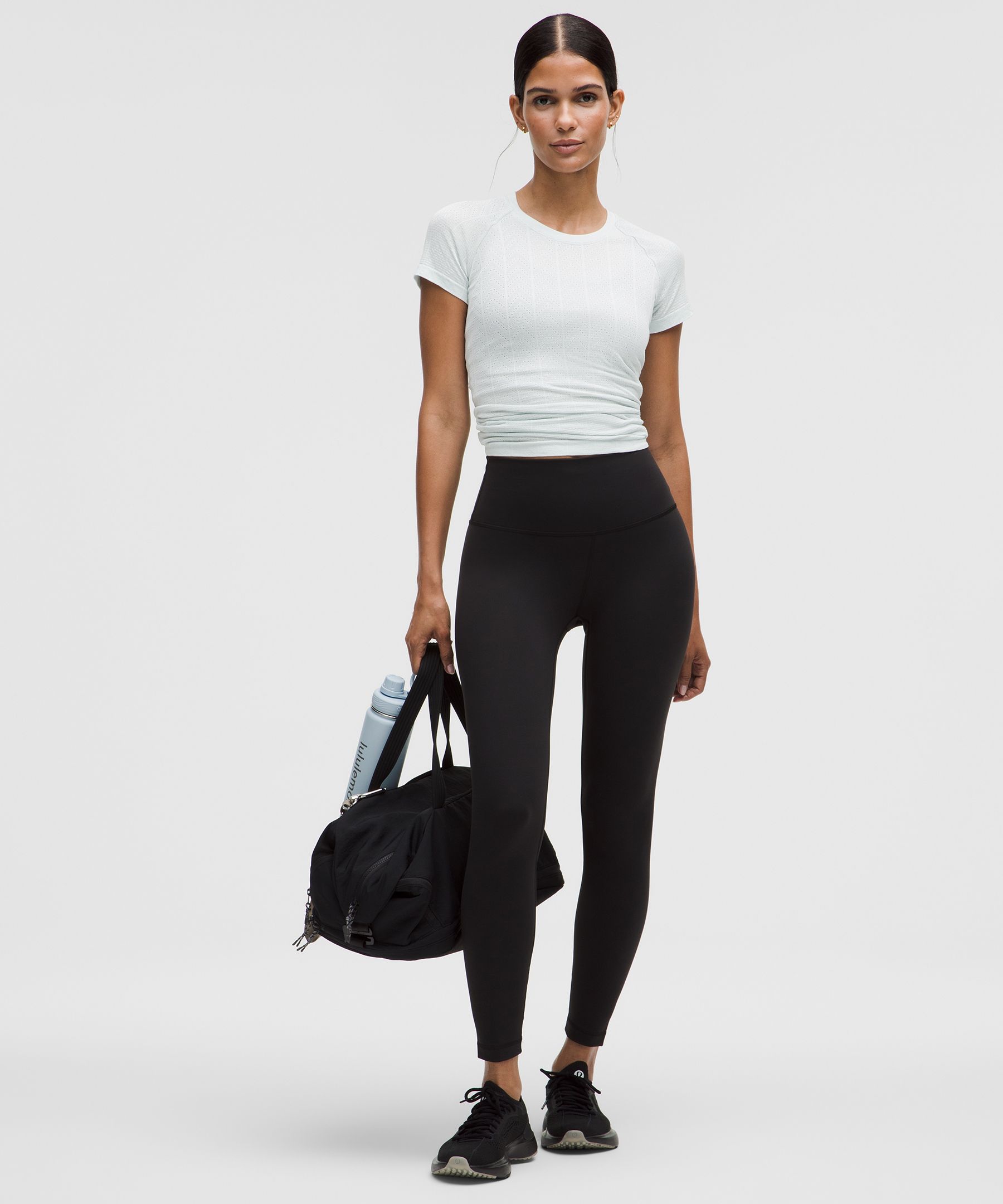 Swiftly Pointelle Short-Sleeve Shirt *Hip Length | Women's Short Sleeve Shirts & Tee's