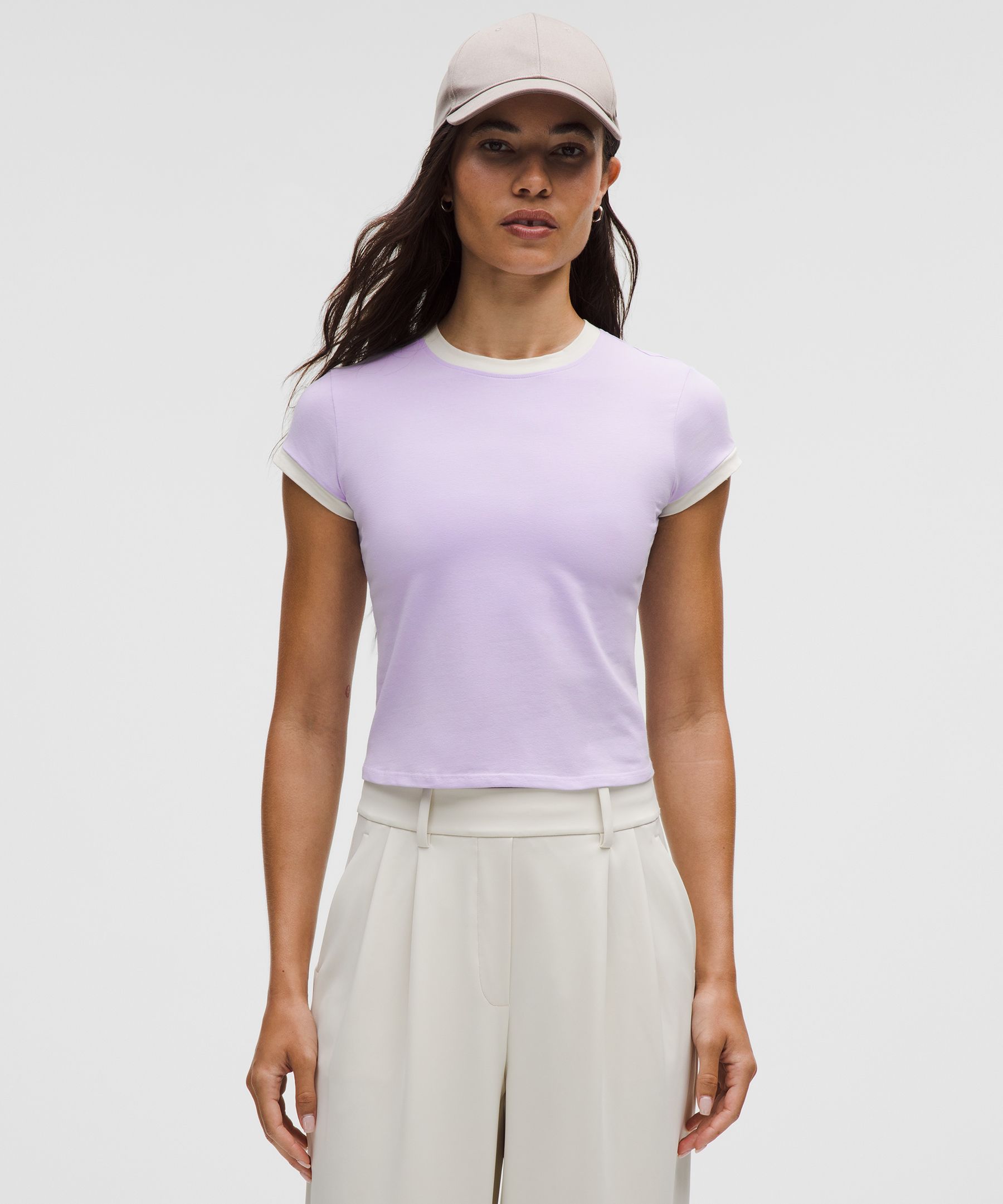 Lululemon Organic Cotton Ringer Baby Tee