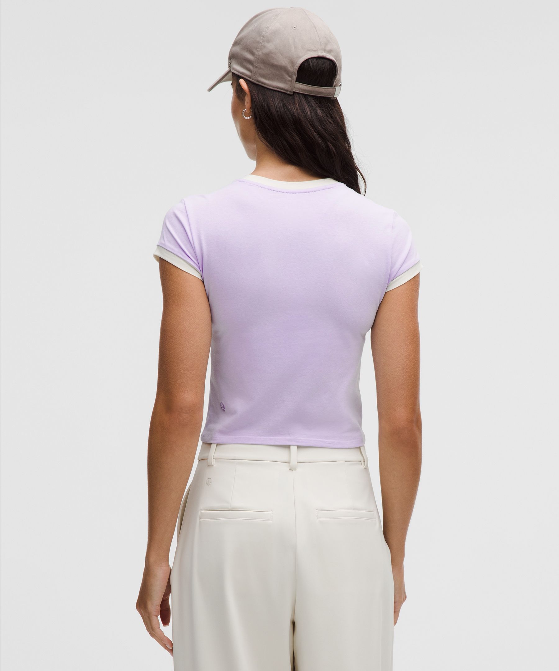 Lululemon Organic Cotton Ringer Baby Tee