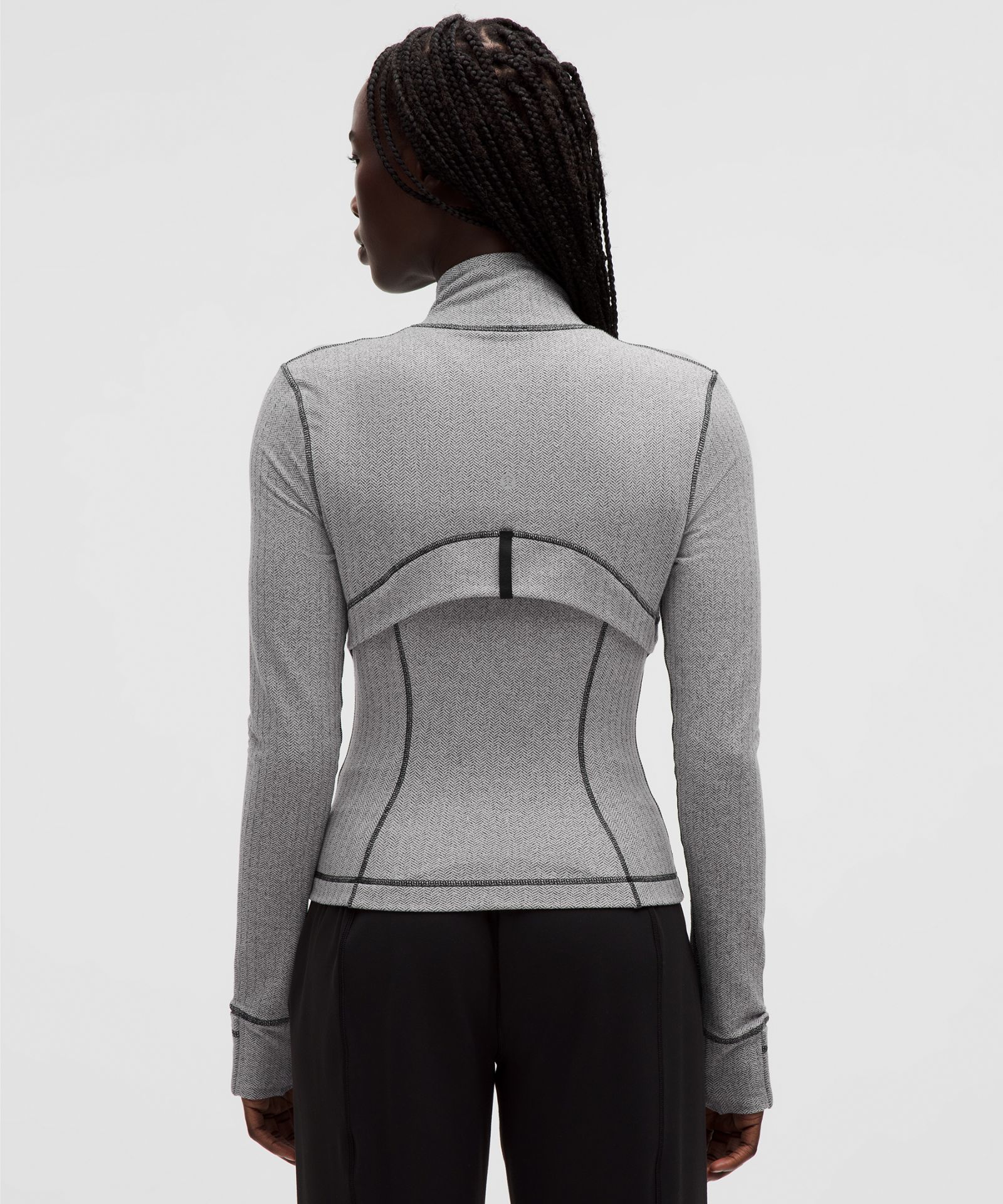 Женская укороченная куртка Lululemon Define в ёлочку — фото 3
