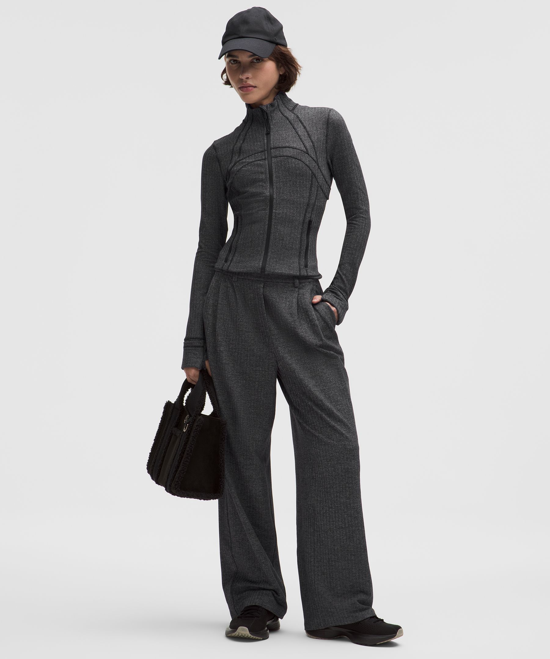 Lululemon Define Cropped Jacket In Gray