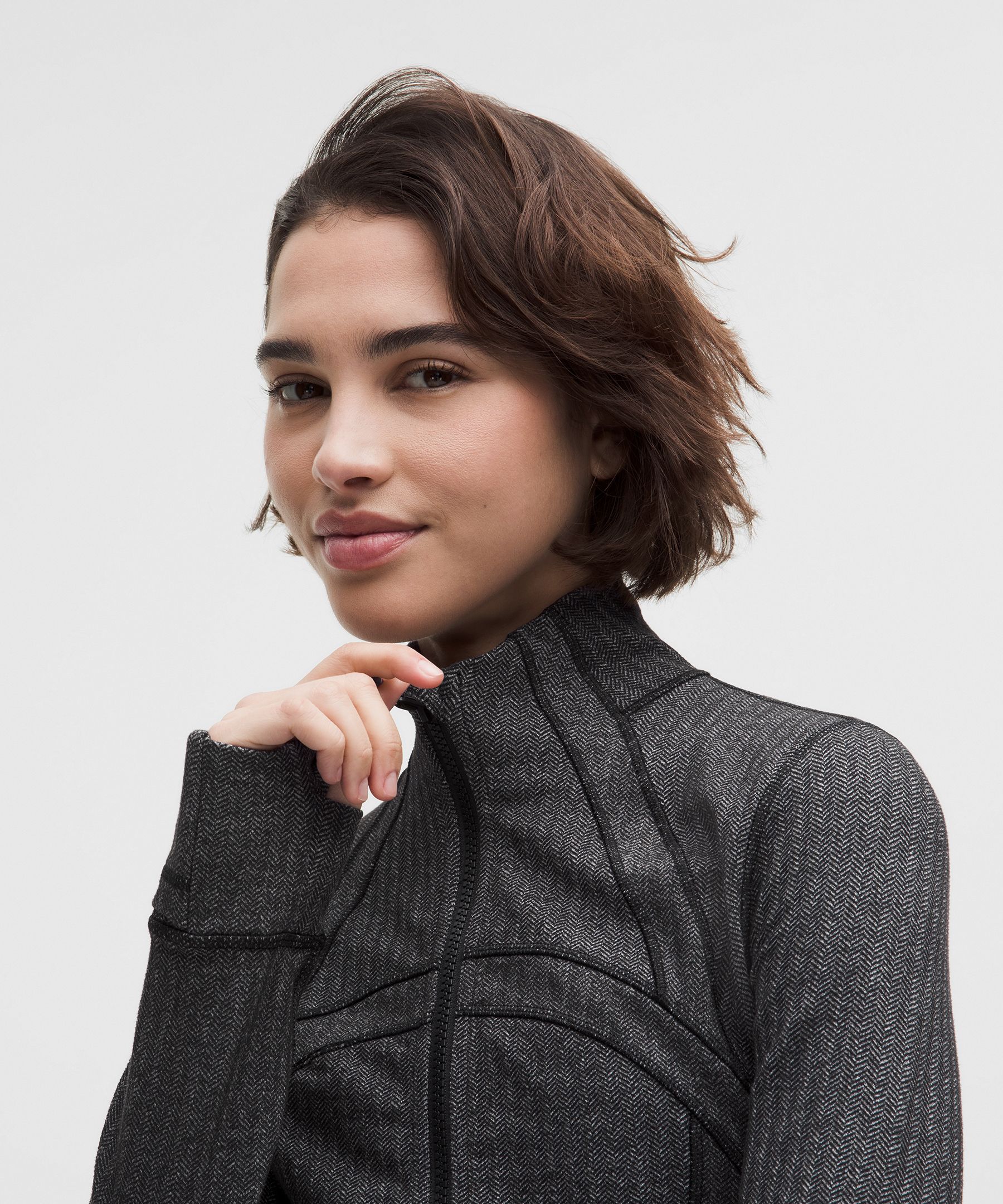 Lululemon Define Cropped Jacket In Gray