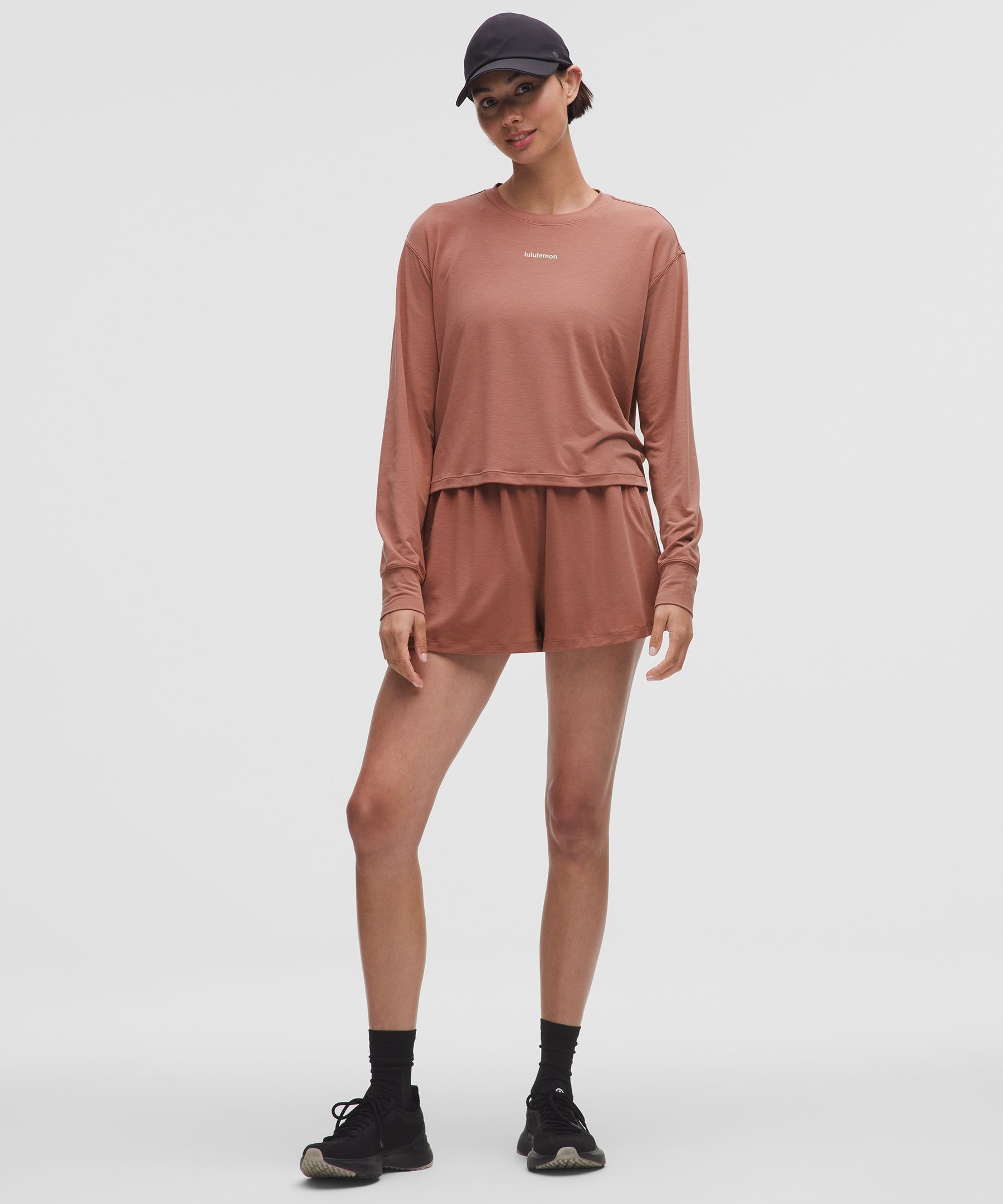 Lululemon Jersey Training Long-sleeve Shirt In Pink