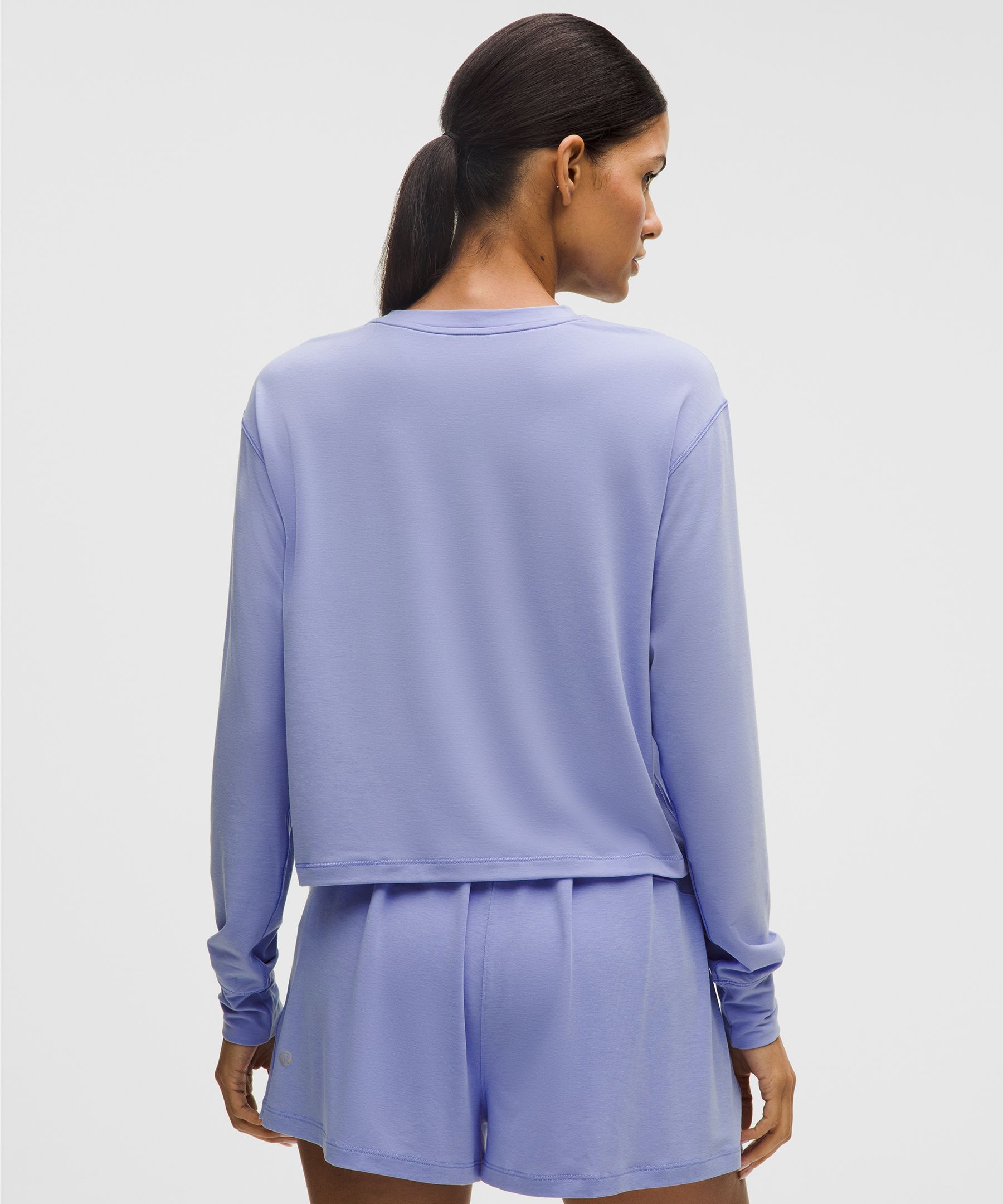 Lululemon Jersey Training Long-sleeve Shirt In Blue