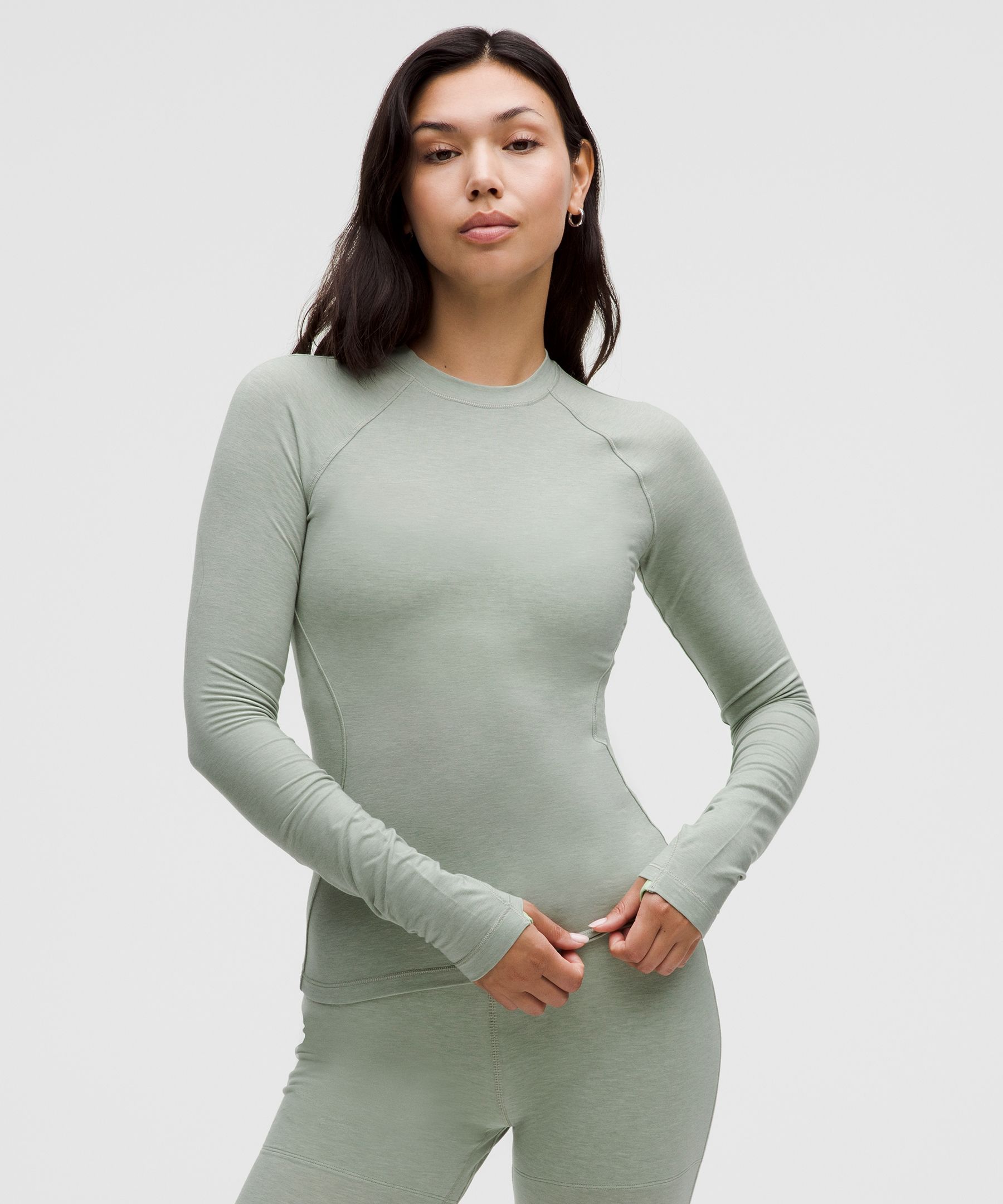 Merino Wool-Blend Crewneck Base Layer