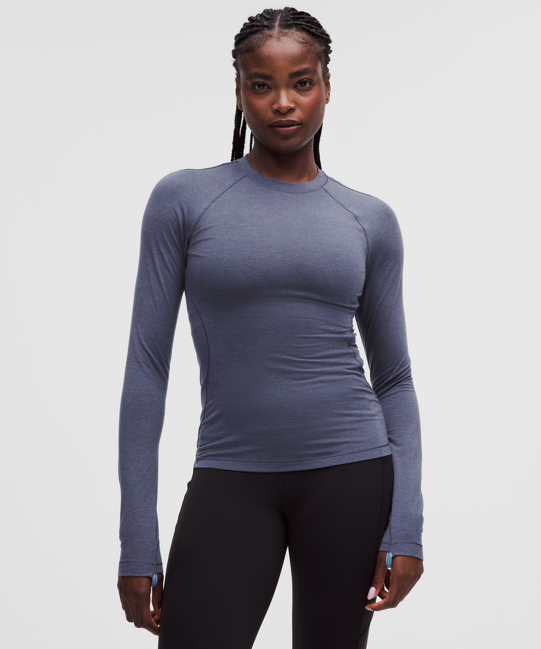 Baselayer-Pullover mit Rundhalsausschnitt aus einer Merinowollmischung