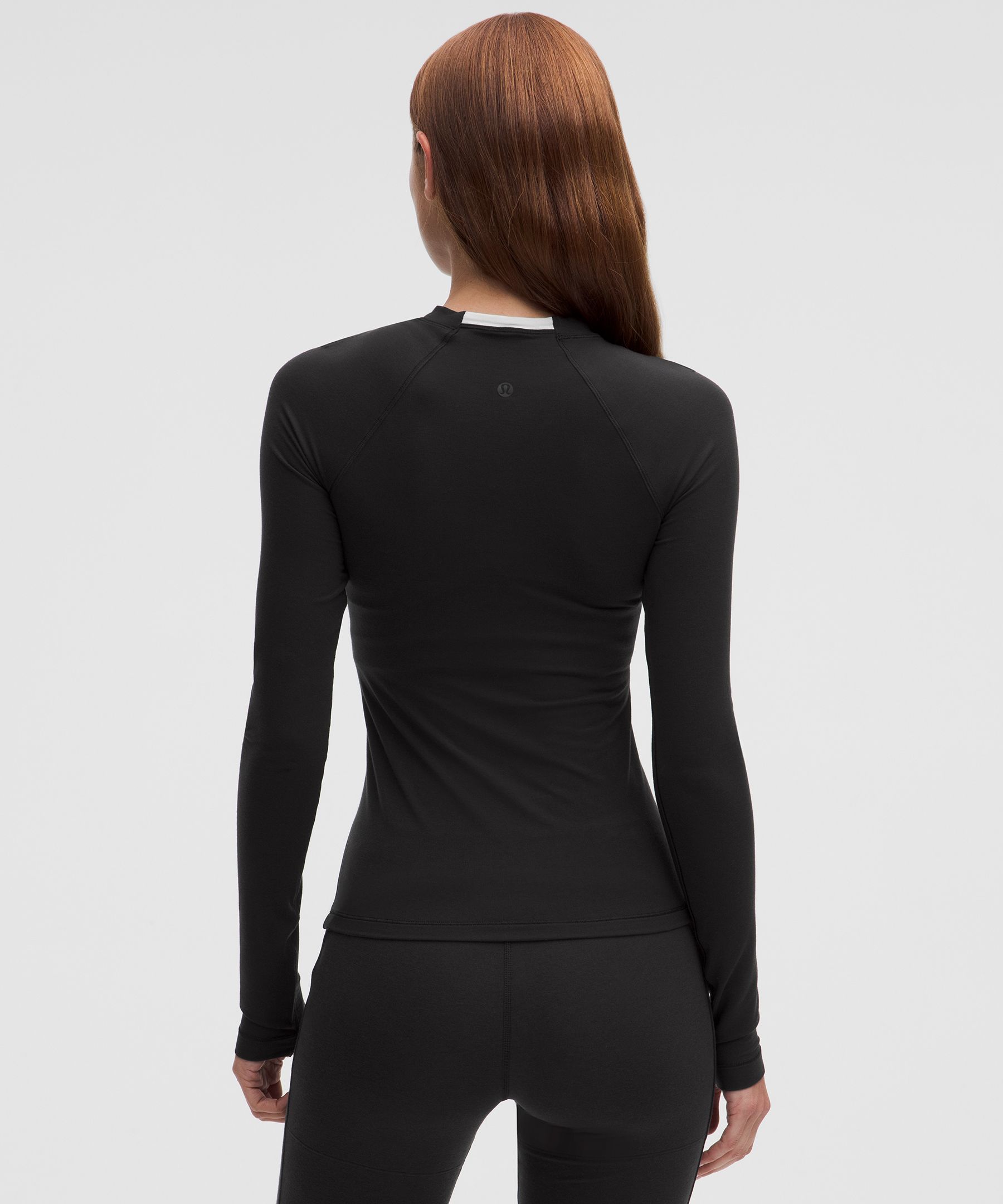 Lululemon Jersey Crewneck Base Layer In Black