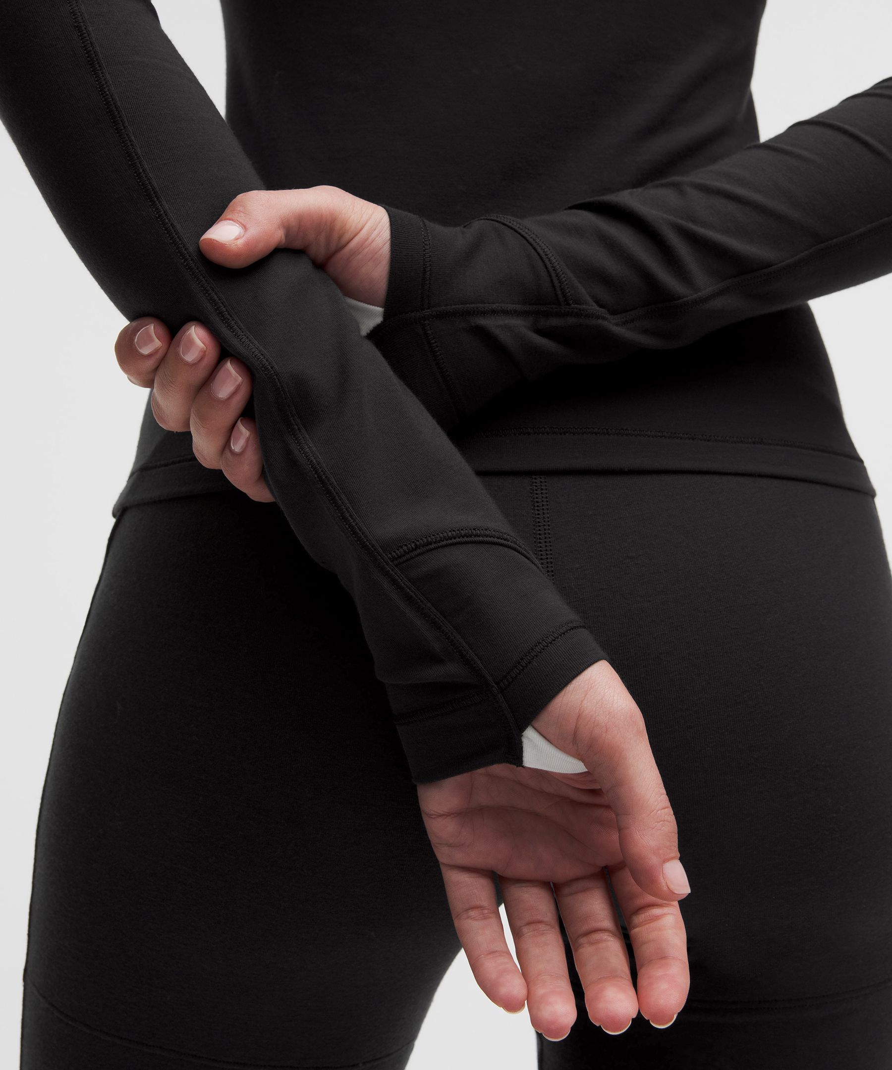 Lululemon Jersey Crewneck Base Layer In Black